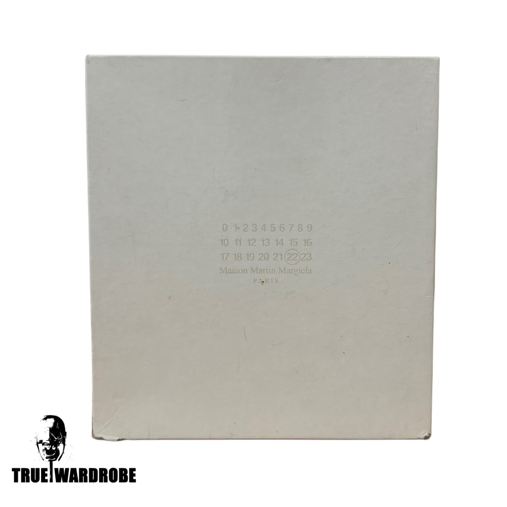 Maison Martin Margiela Grey/Blue Mesh Stripe High Top Sneakers