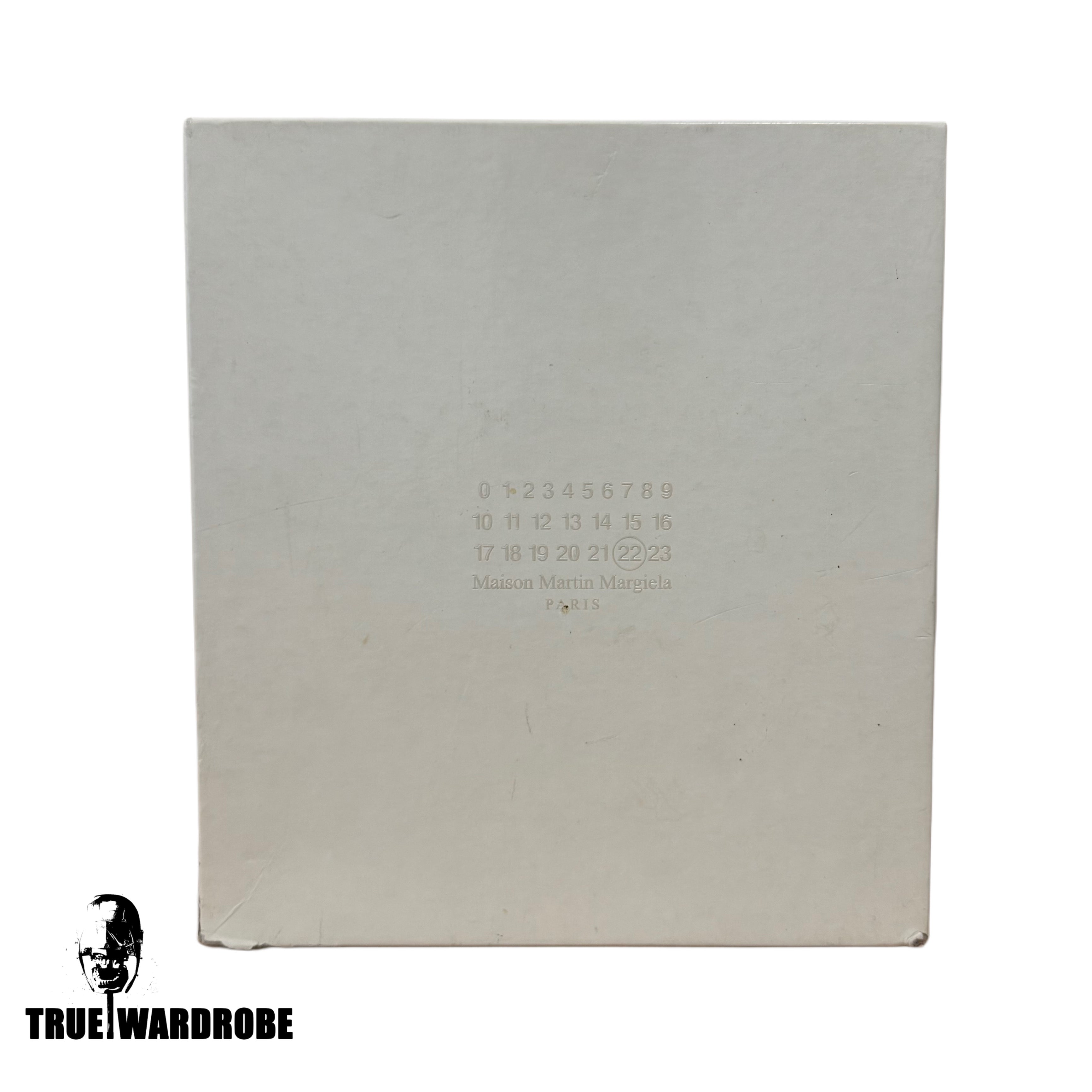 Maison Martin Margiela Grey/Blue Mesh Stripe High Top Sneakers