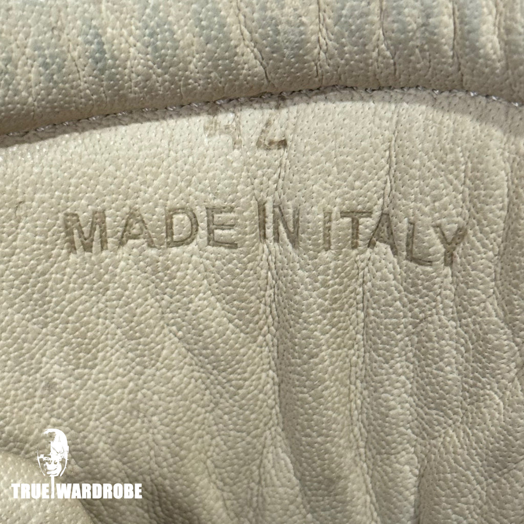 Maison Martin Margiela Grey/Blue Mesh Stripe High Top Sneakers