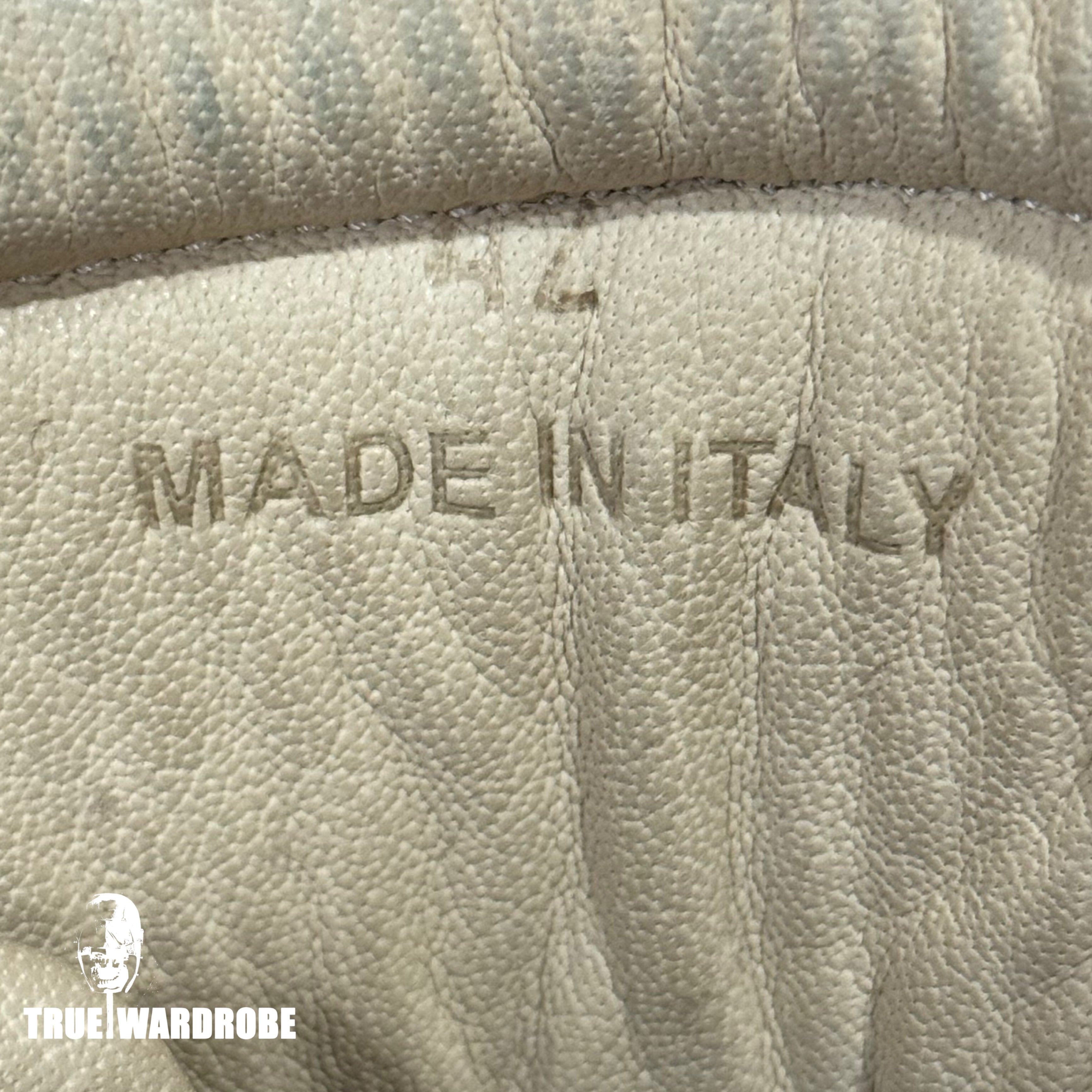 Maison Martin Margiela Grey/Blue Mesh Stripe High Top Sneakers