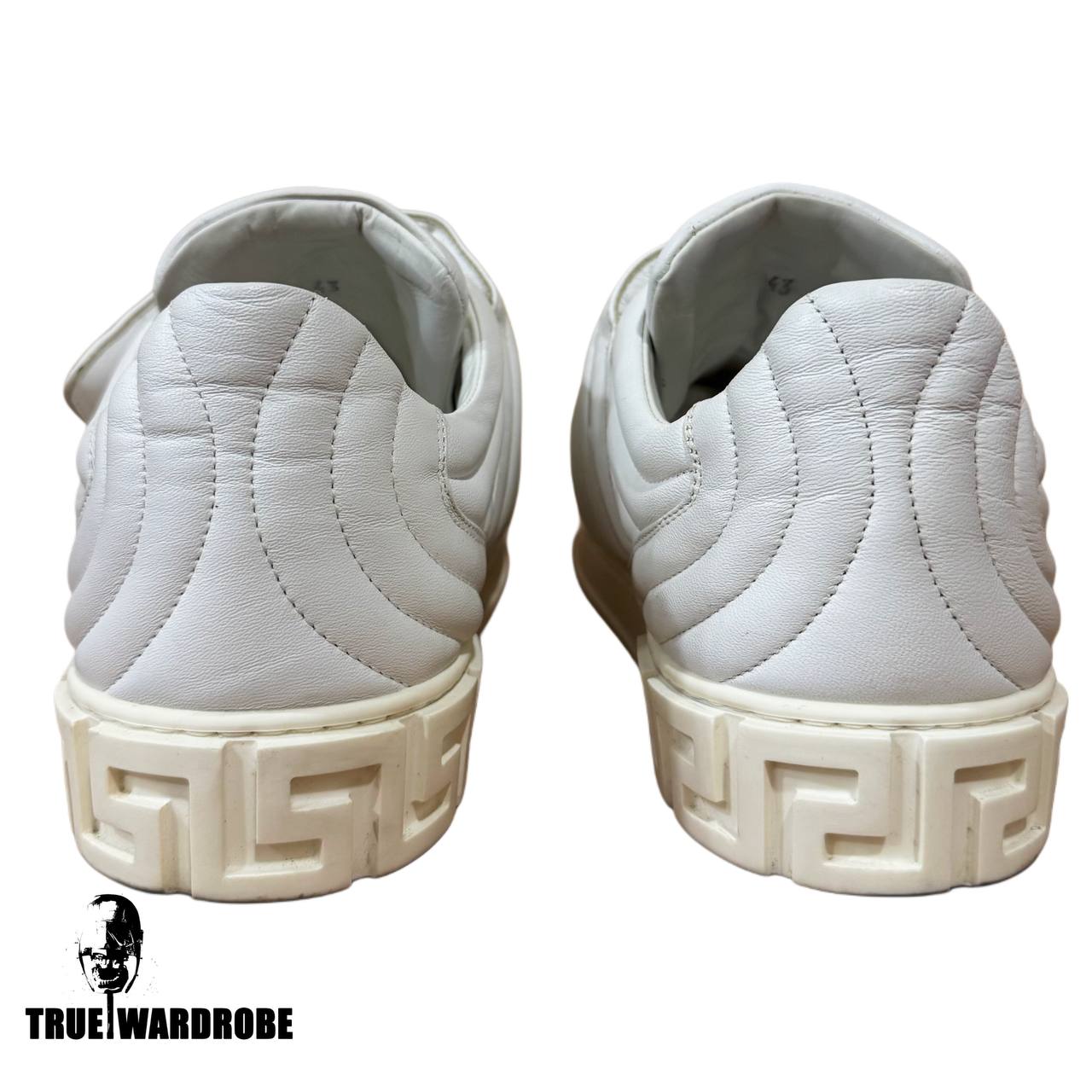 2016 Versace Velcro Strap Medusa White Low Top Sneakers