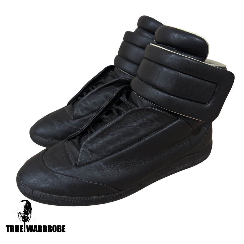 Maison Margiela Future High Black Leather Sneakers