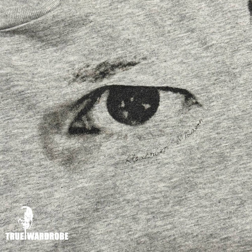 Alexander Mcqueen Face Printed Grey T Shirt