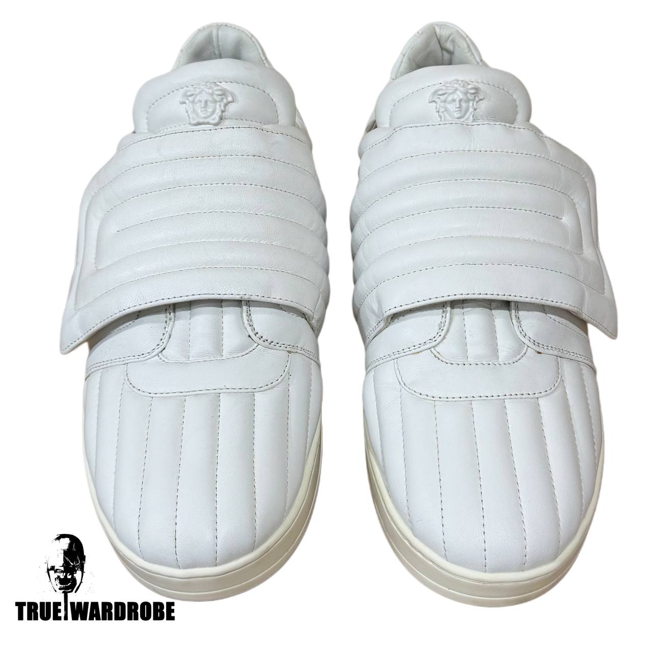 2016 Versace Velcro Strap Medusa White Low Top Sneakers