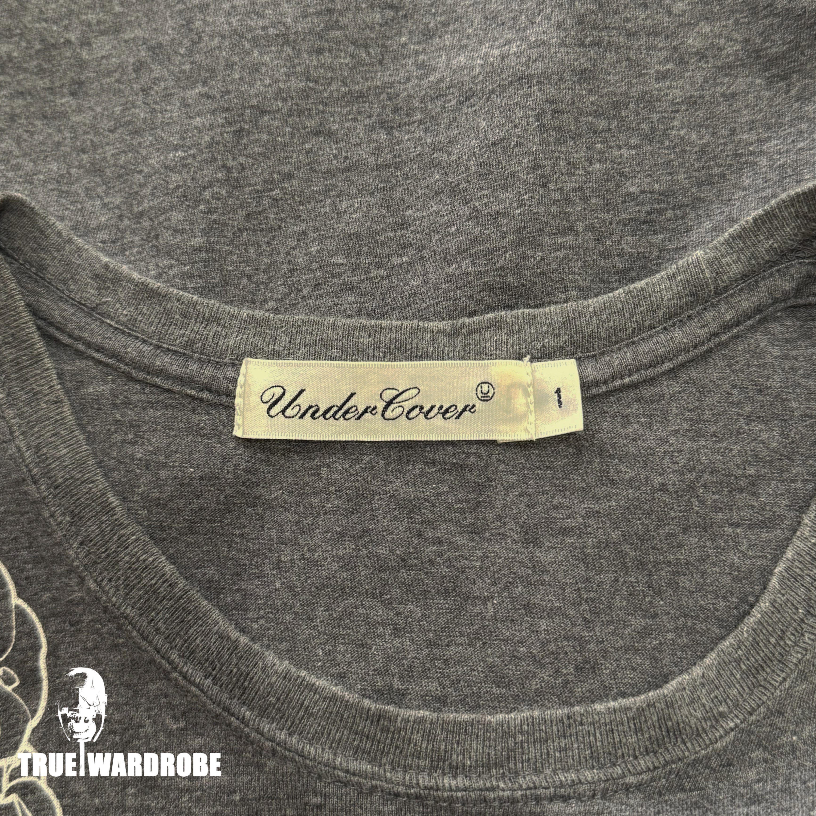 2010’s Undercover Flower Necklace Razor Grey Tank Top