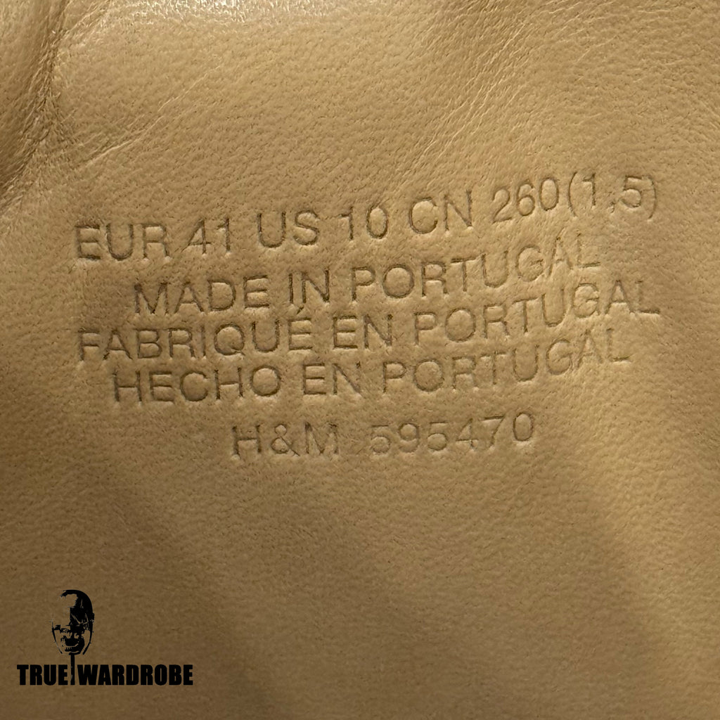 2012 Maison Margiela X H&M High Top White Leather Sneakers