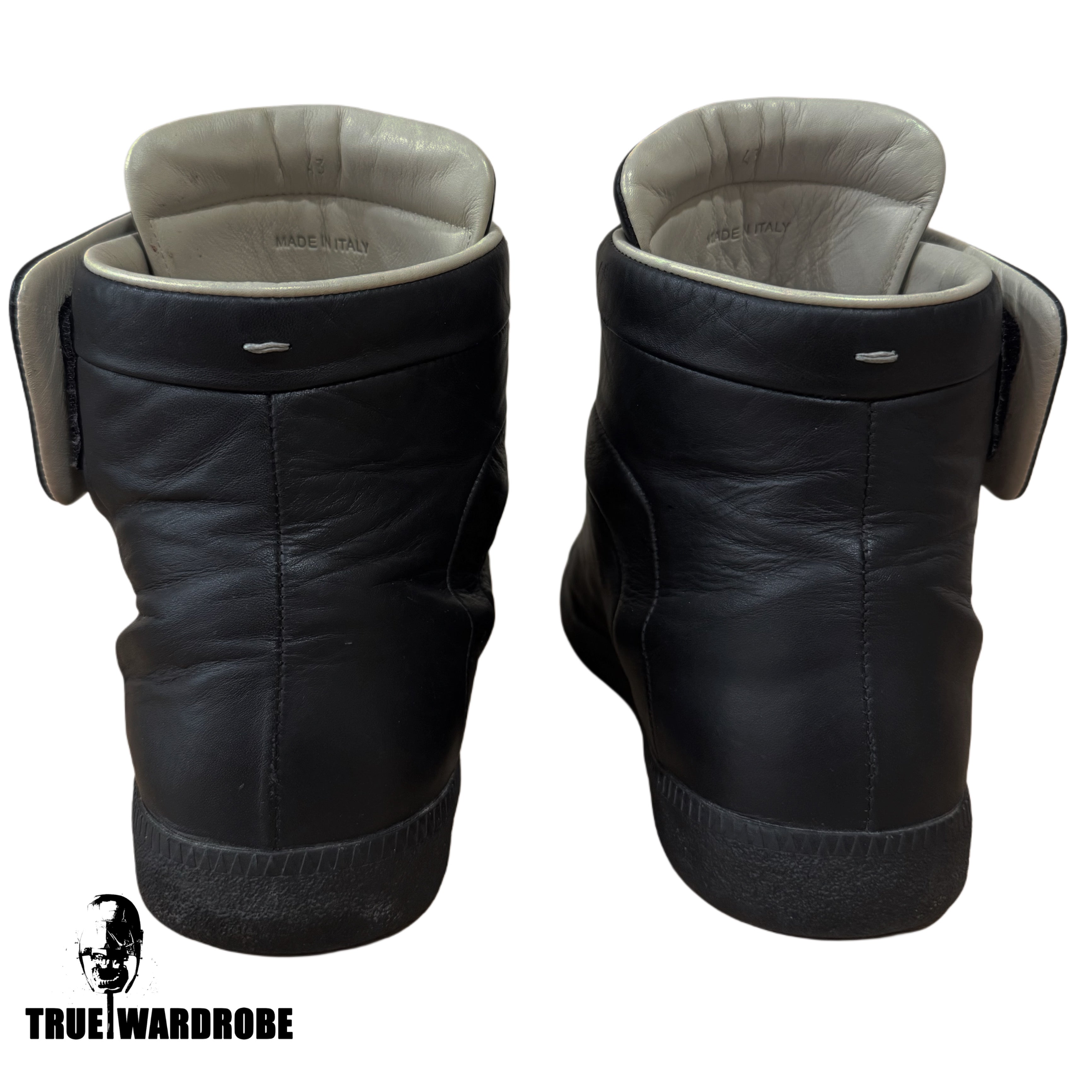 Maison Margiela Future High Black Leather Sneakers