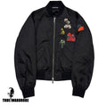 2018 Dior Homme X Francois Bard Black Embroidered Bomber Jacket