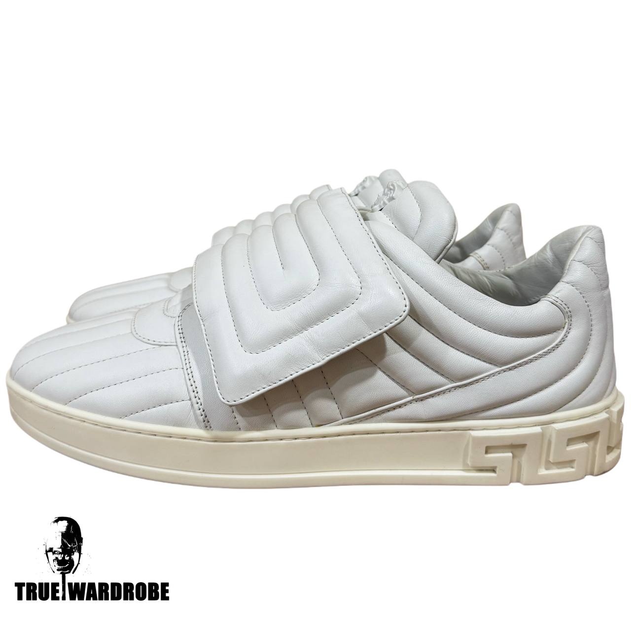 2016 Versace Velcro Strap Medusa White Low Top Sneakers