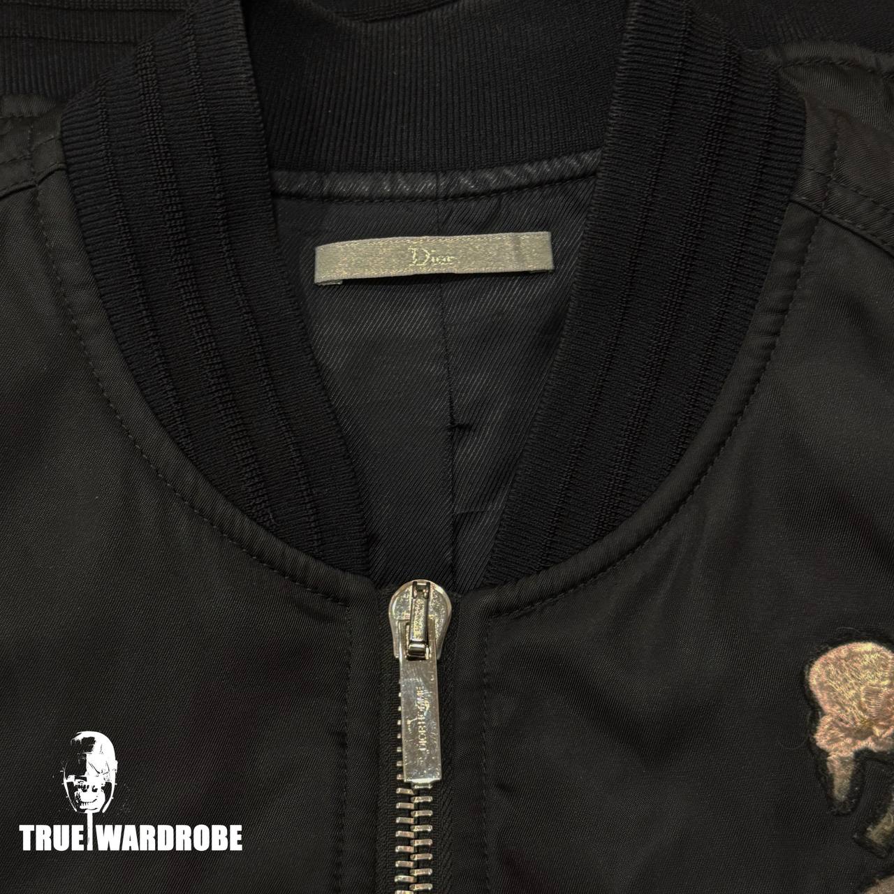 2018 Dior Homme X Francois Bard Black Embroidered Bomber Jacket