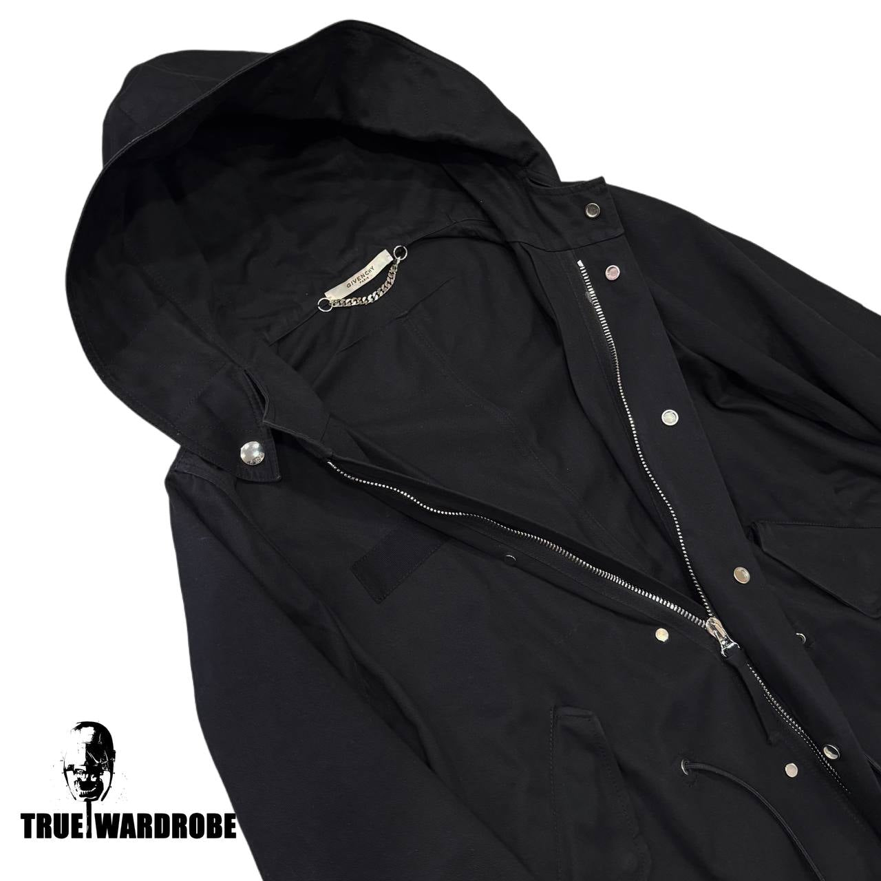 SS12 Givenchy Birds Of Paradise Printed Hood Parka