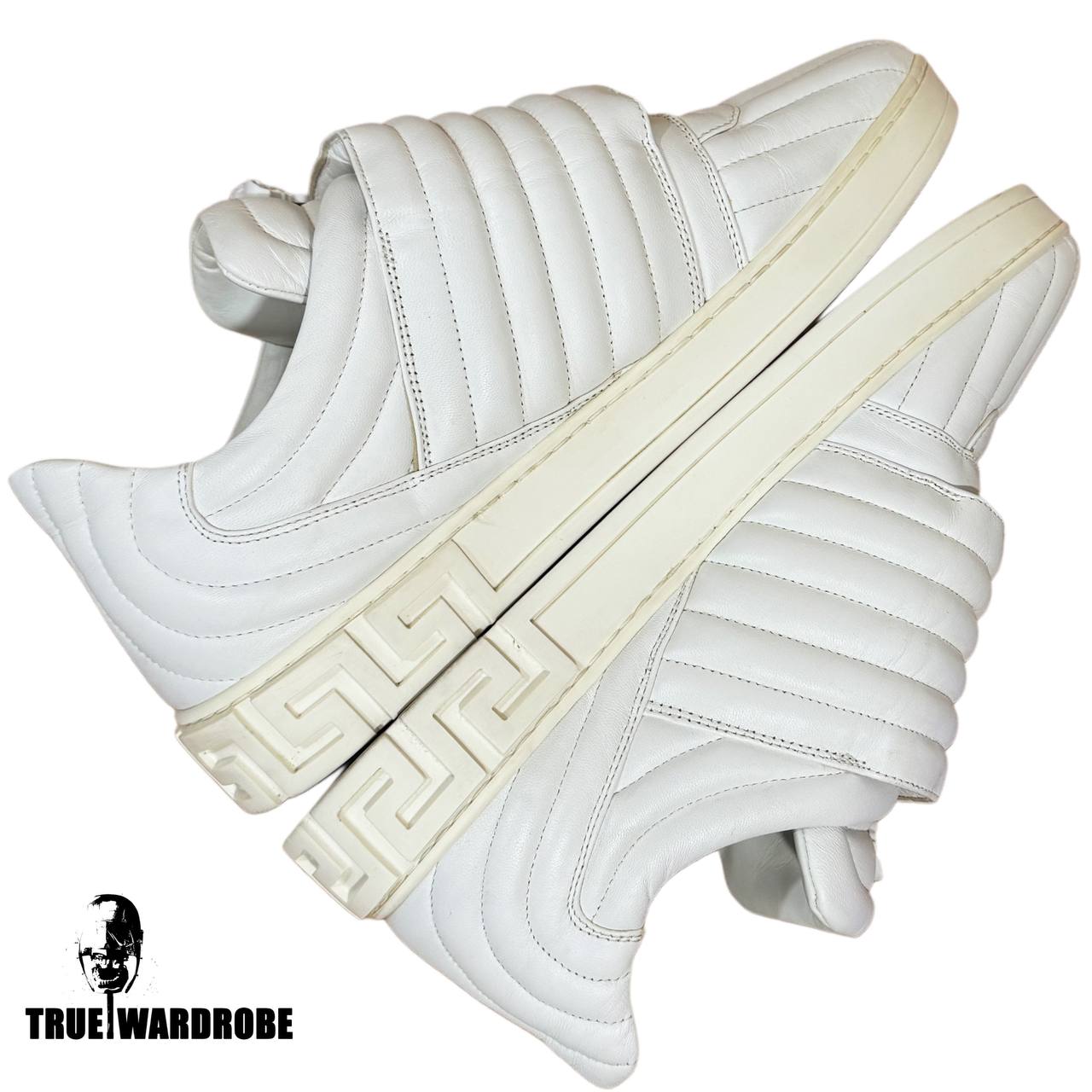2016 Versace Velcro Strap Medusa White Low Top Sneakers