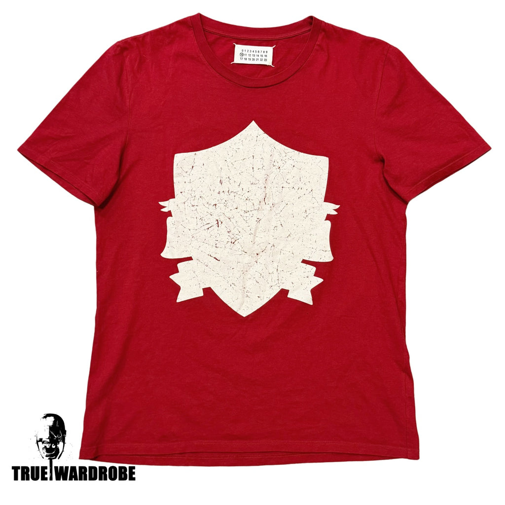 FW11 Maison Margiela Shield Emblem Red Blood T Shirt