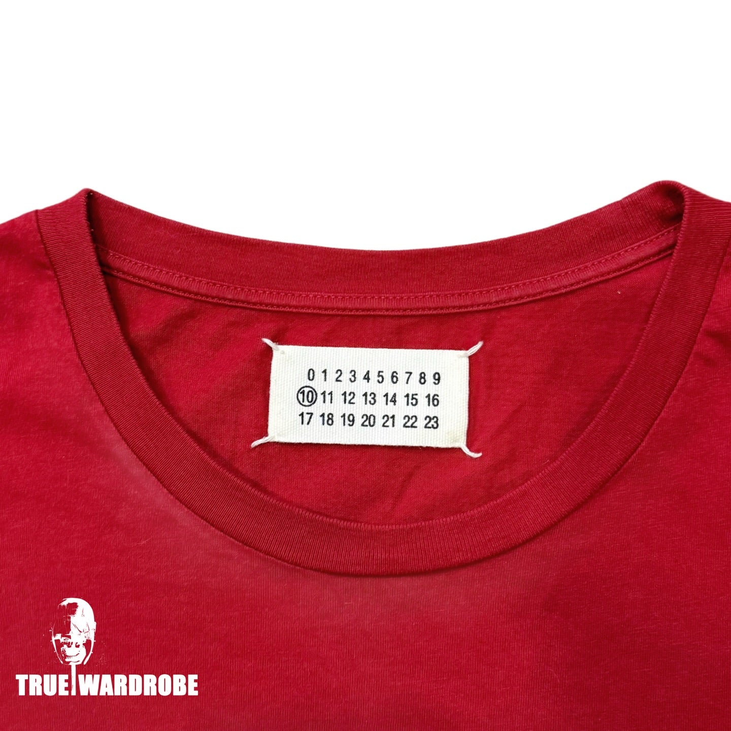 FW11 Maison Margiela Shield Emblem Red Blood T Shirt