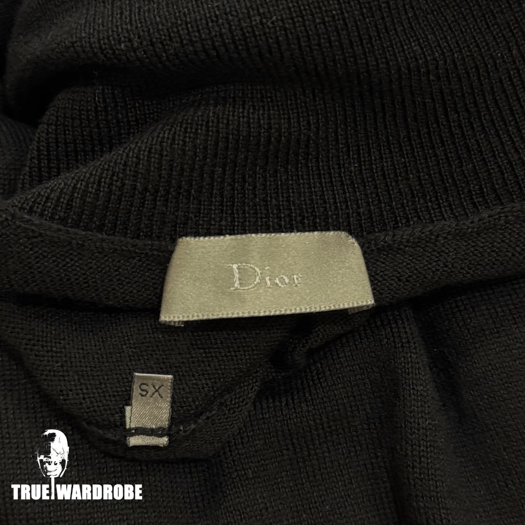 AW08 Dior Homme Broken Heart Black Turtleneck Sweater By Kris Van Assche