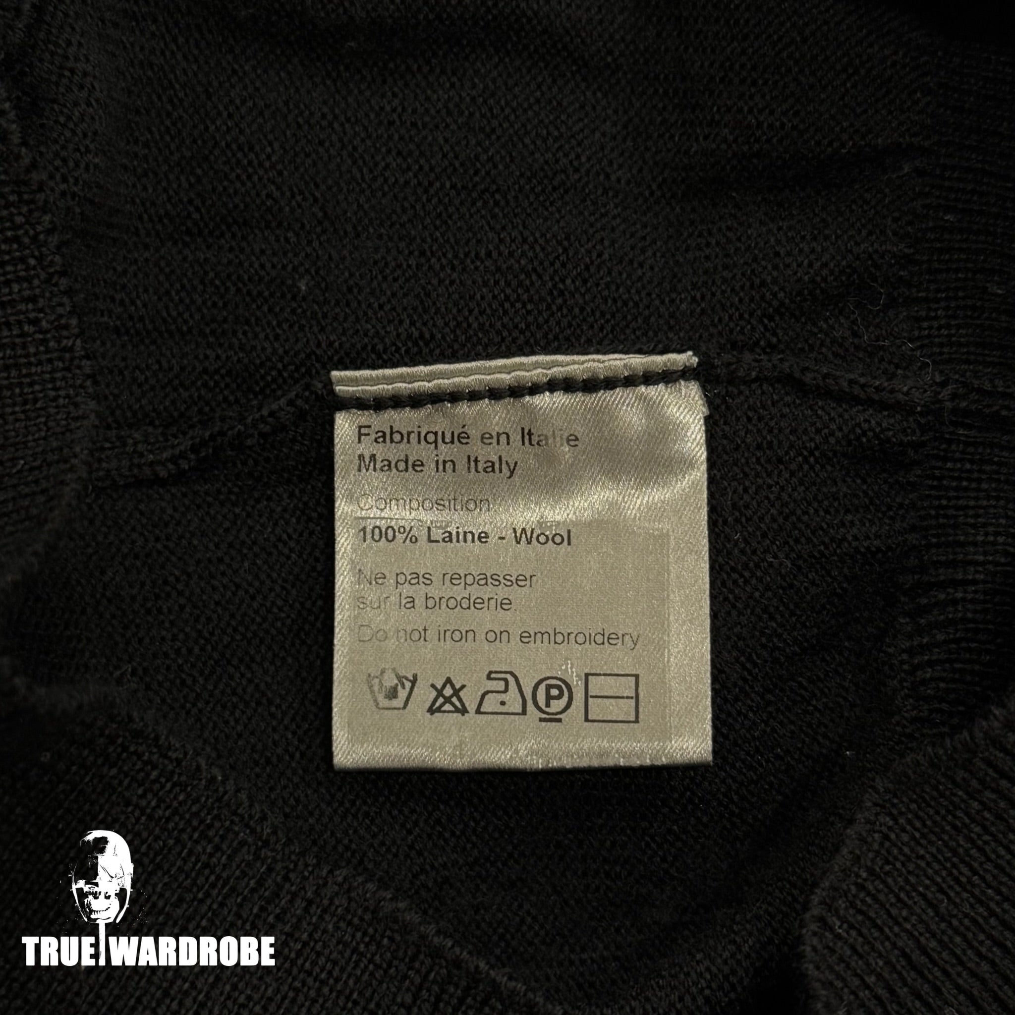 AW08 Dior Homme Broken Heart Black Turtleneck Sweater By Kris Van Assche