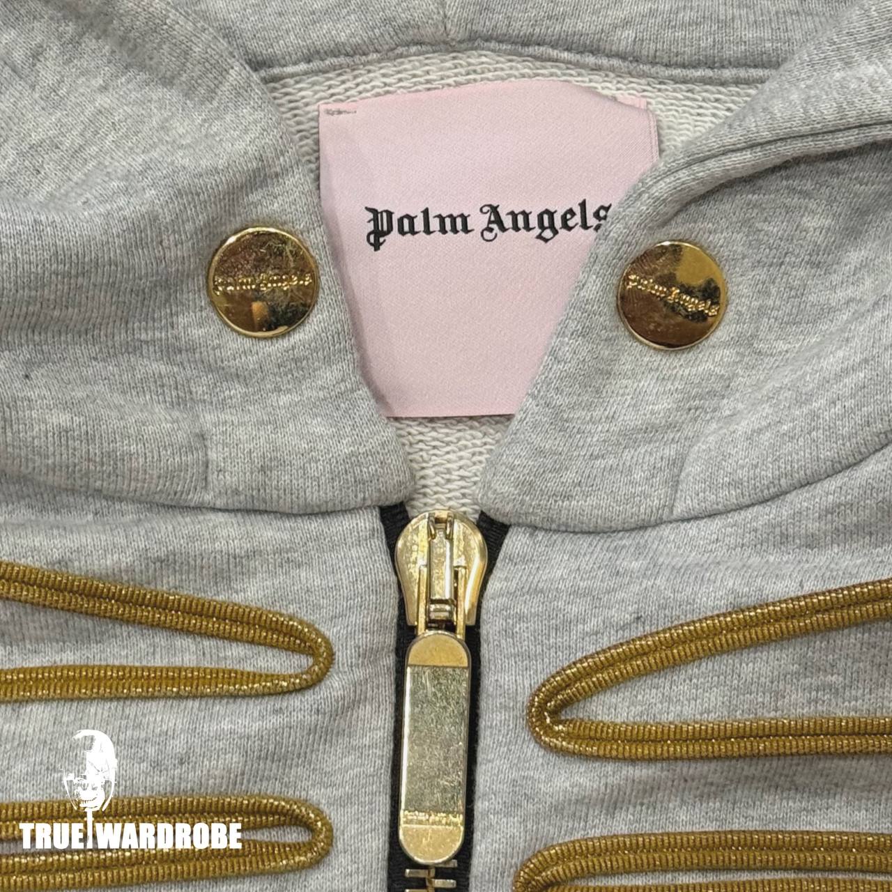 SS16 Palm Angels Grey Napoleon Hussar Hoodie