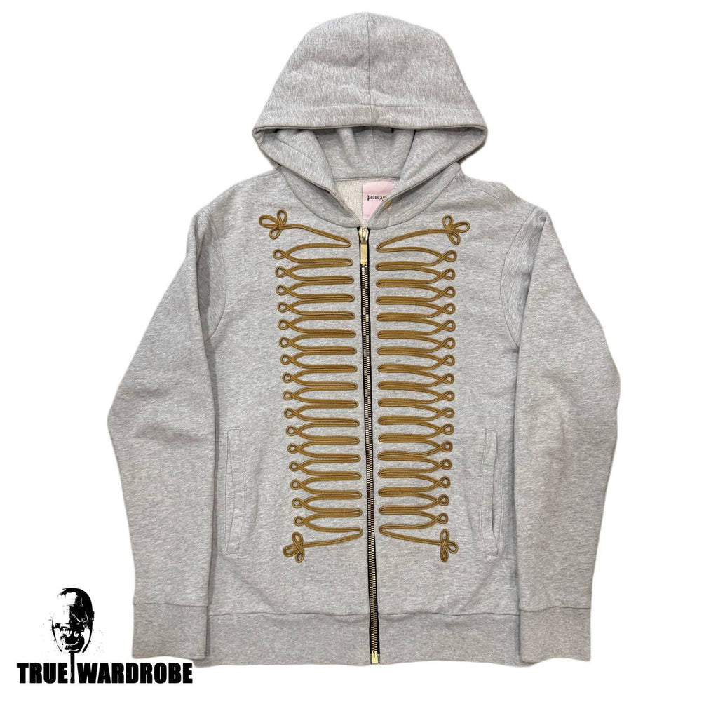 SS16 Palm Angels Grey Napoleon Hussar Hoodie