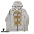 SS16 Palm Angels Grey Napoleon Hussar Hoodie