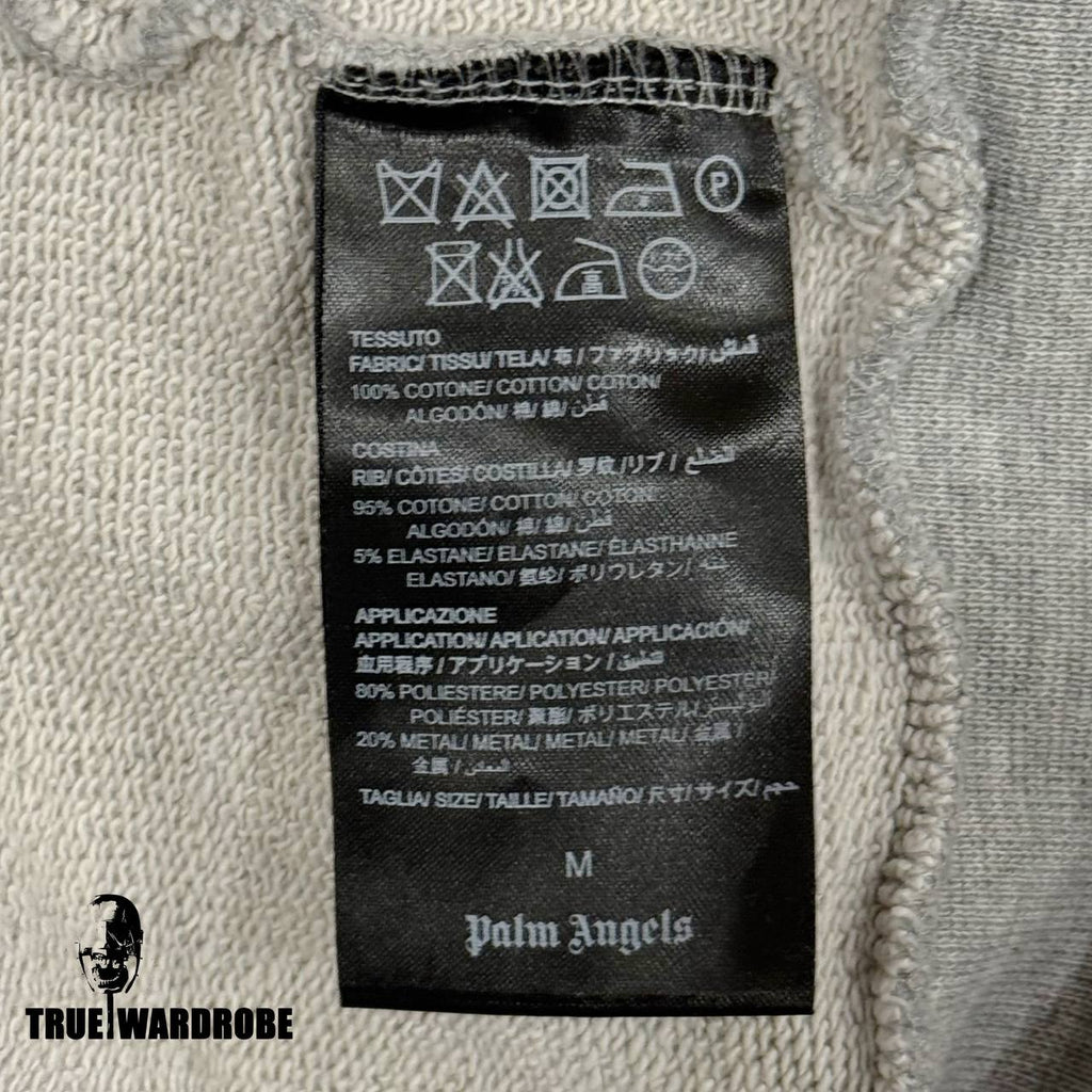 SS16 Palm Angels Grey Napoleon Hussar Hoodie