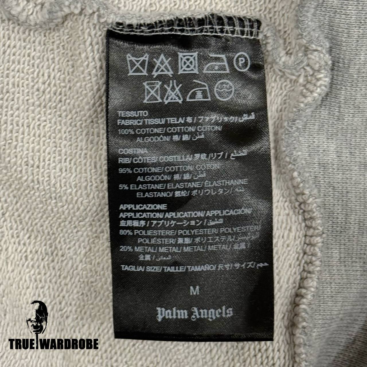 SS16 Palm Angels Grey Napoleon Hussar Hoodie