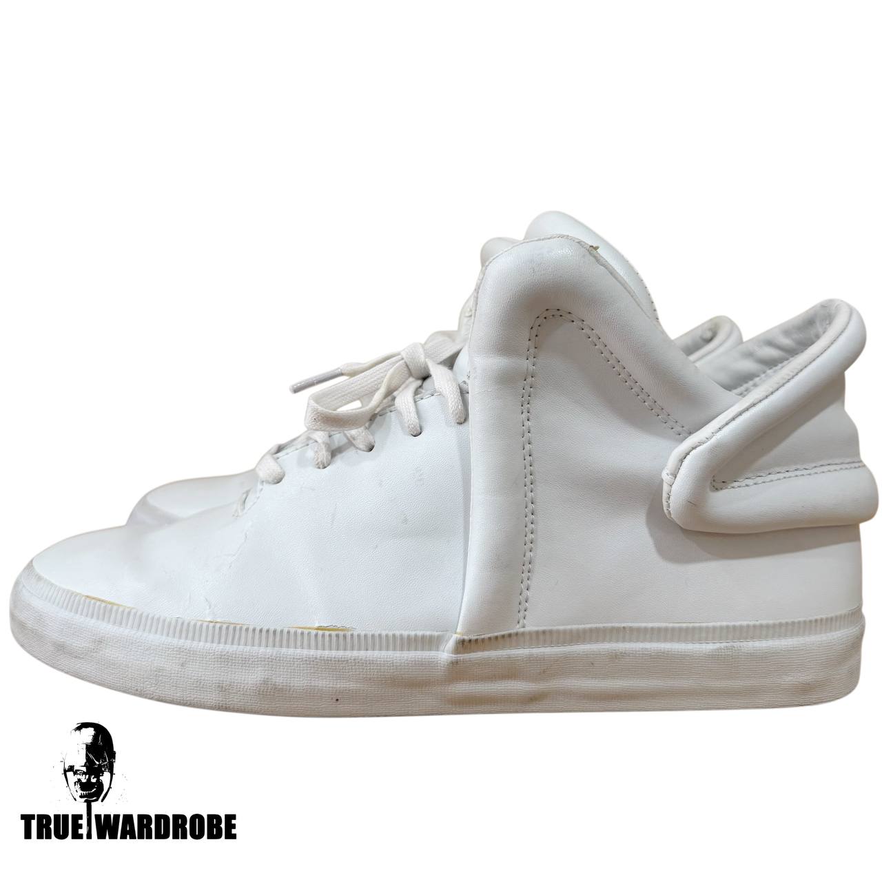 FW12 Supra “Falcon” High Top White Leather Sneakers