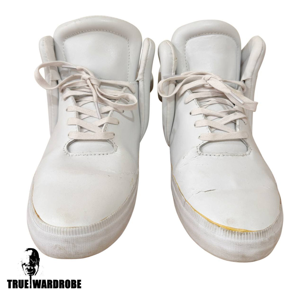FW12 Supra “Falcon” High Top White Leather Sneakers