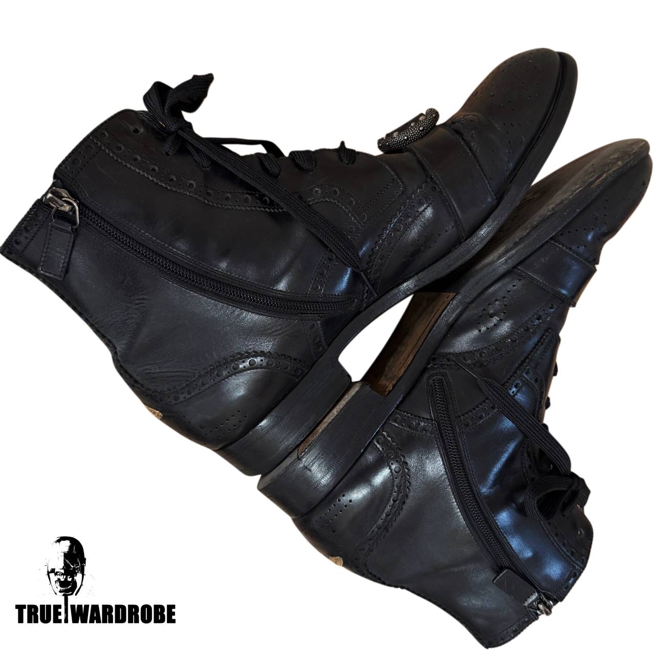2017 Runway Gucci “Cruise” Dionysus Buckle Queercore Brogue Ankle Boots