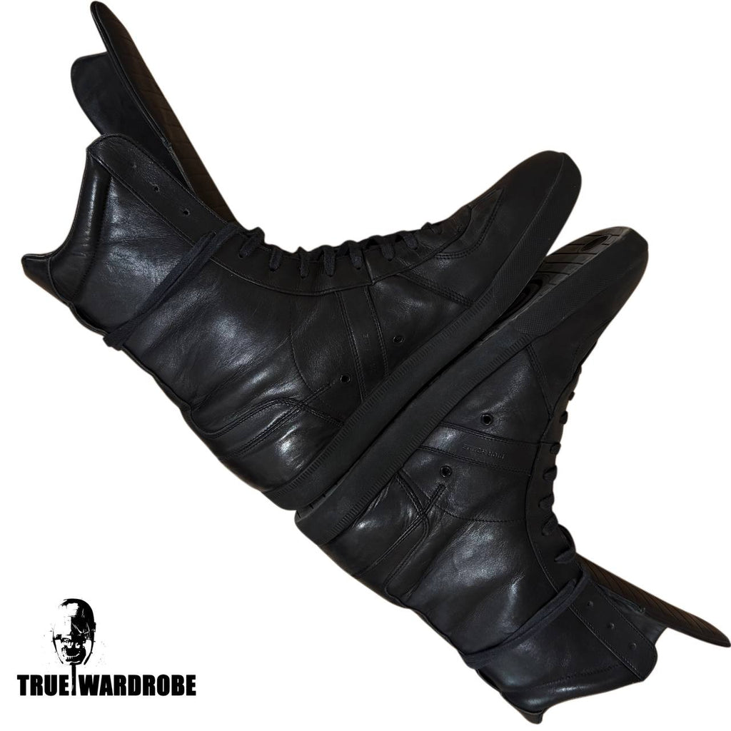 AW03 Dior Homme “Luster” High Top Leather Boxing Sneakers