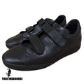 SS04 Dior Homme Strip Velcro Strap Low Top Leather Black Sneakers