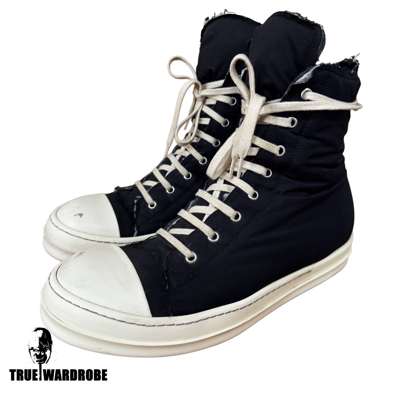 FW21 Rick Owens DRKSHDW “Gethsemane”  Padded Deconstructed Ramones High