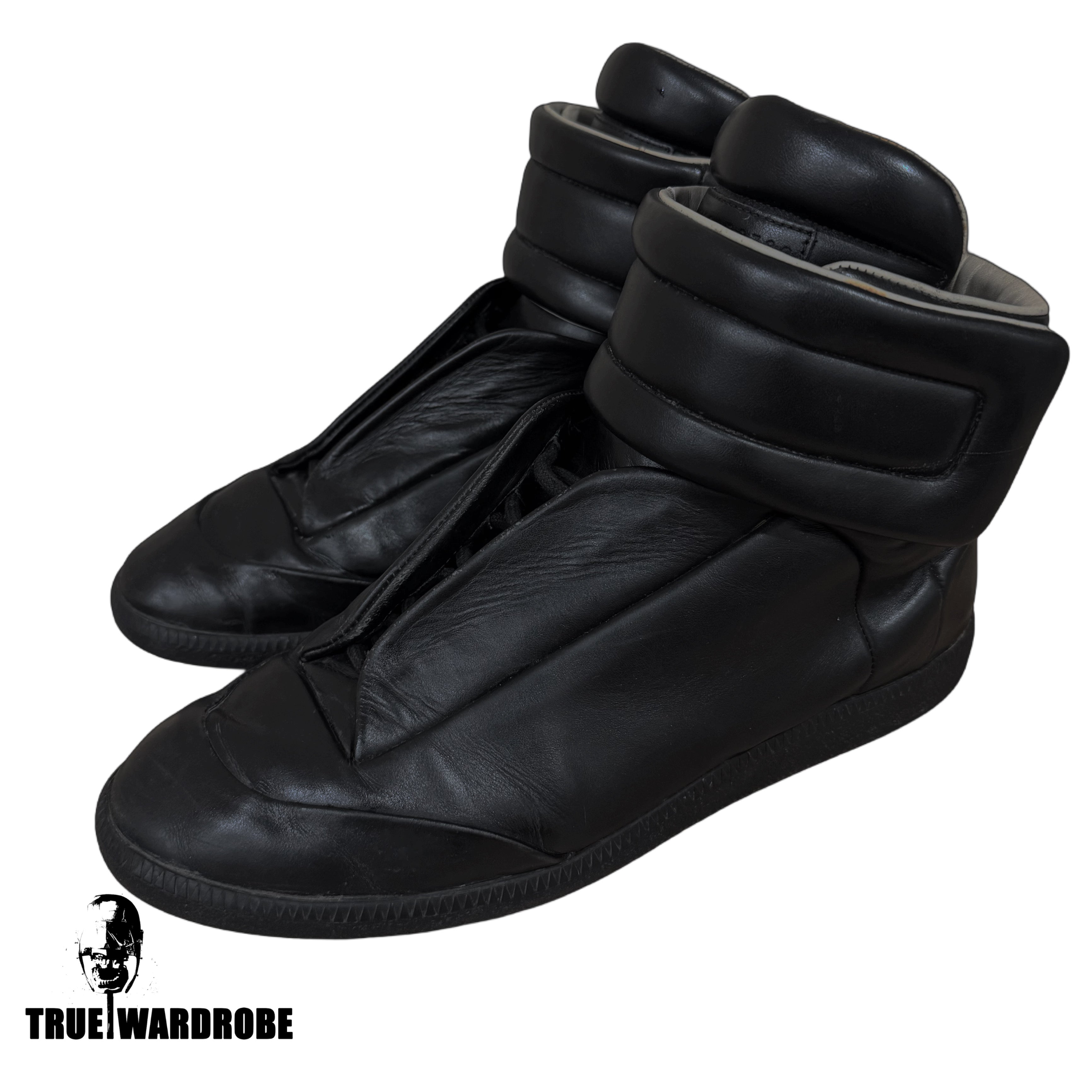 Maison Margiela Future High Black Leather Sneakers