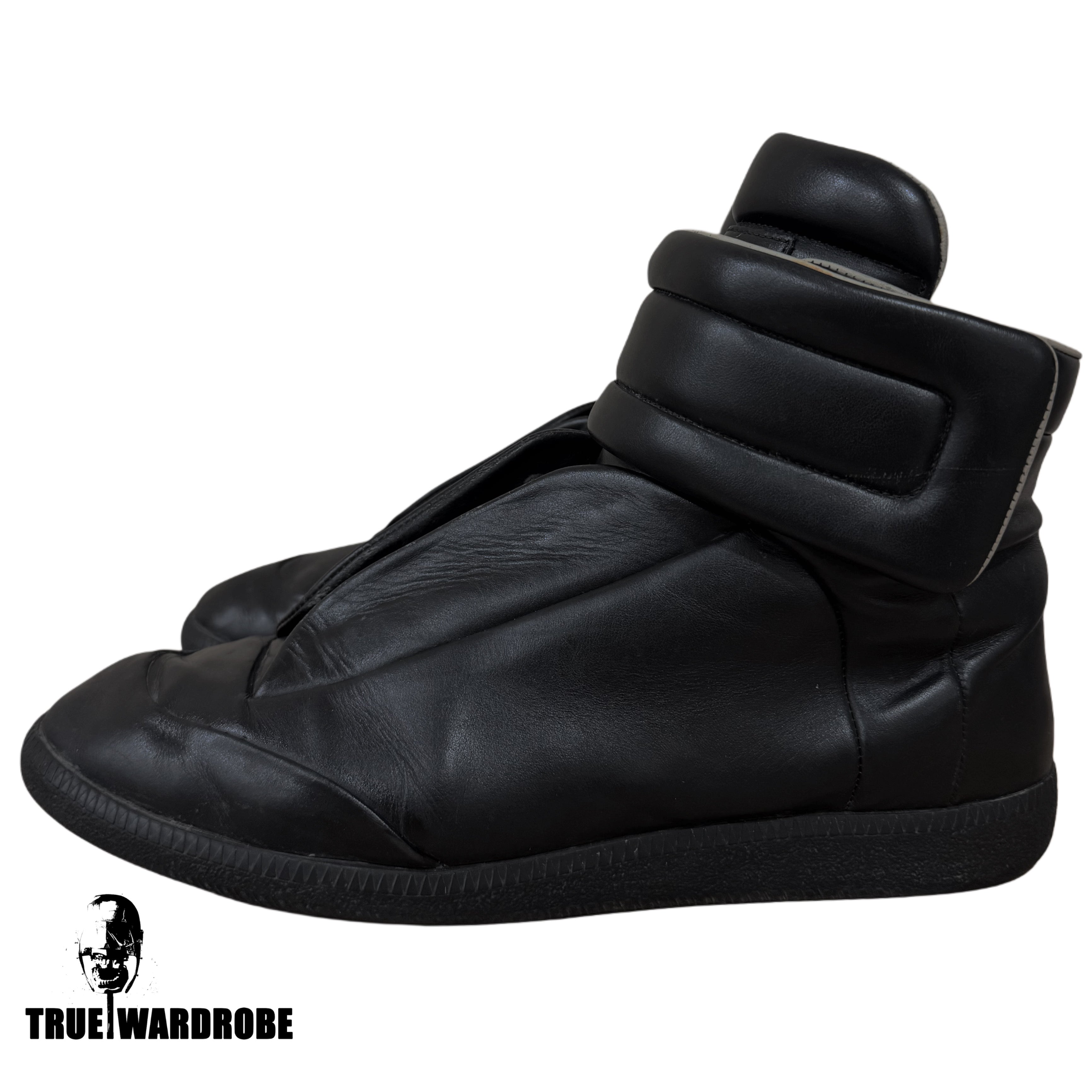 Maison Margiela Future High Black Leather Sneakers
