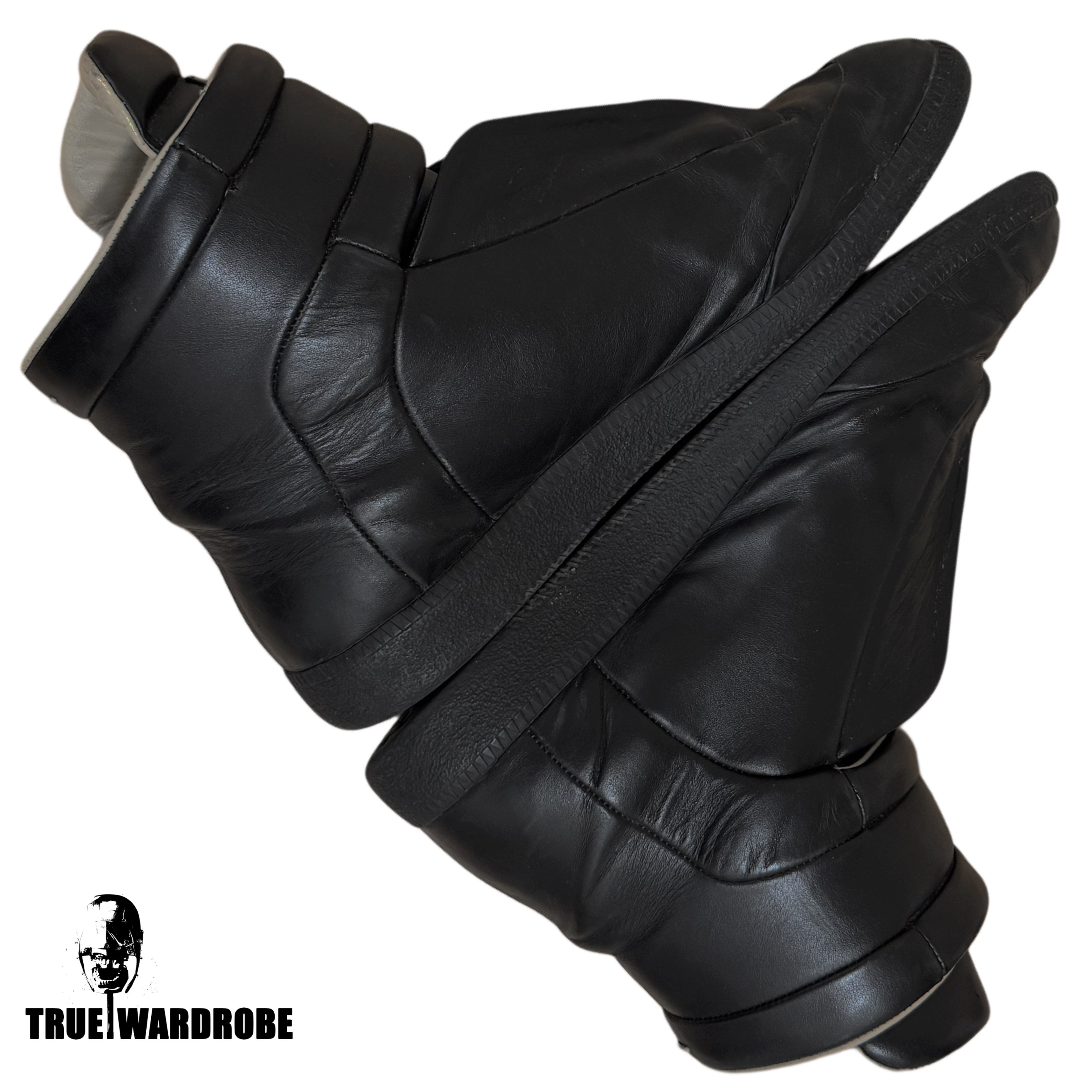 Maison Margiela Future High Black Leather Sneakers