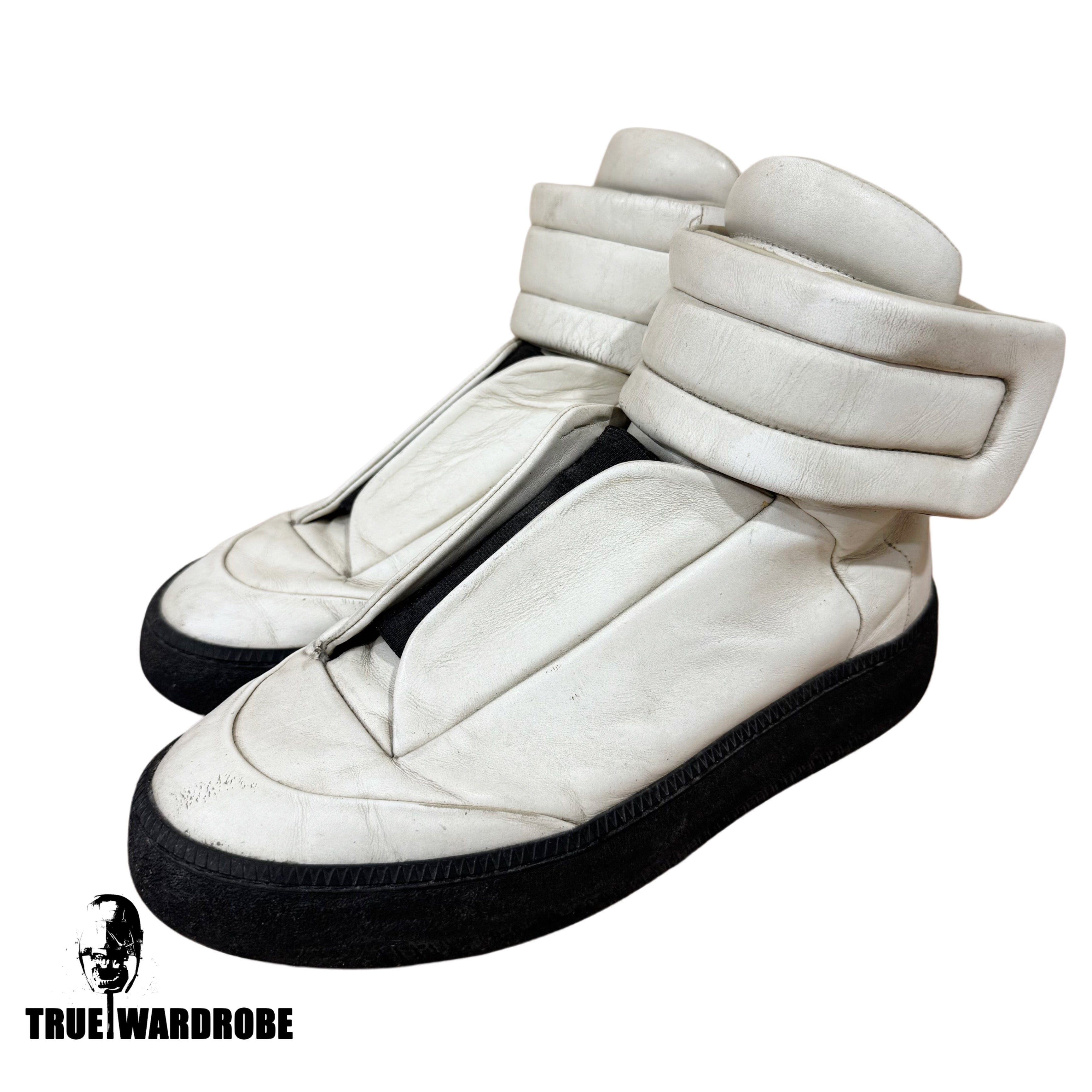 Maison Margiela Future High White High Platform Leather Sneakers