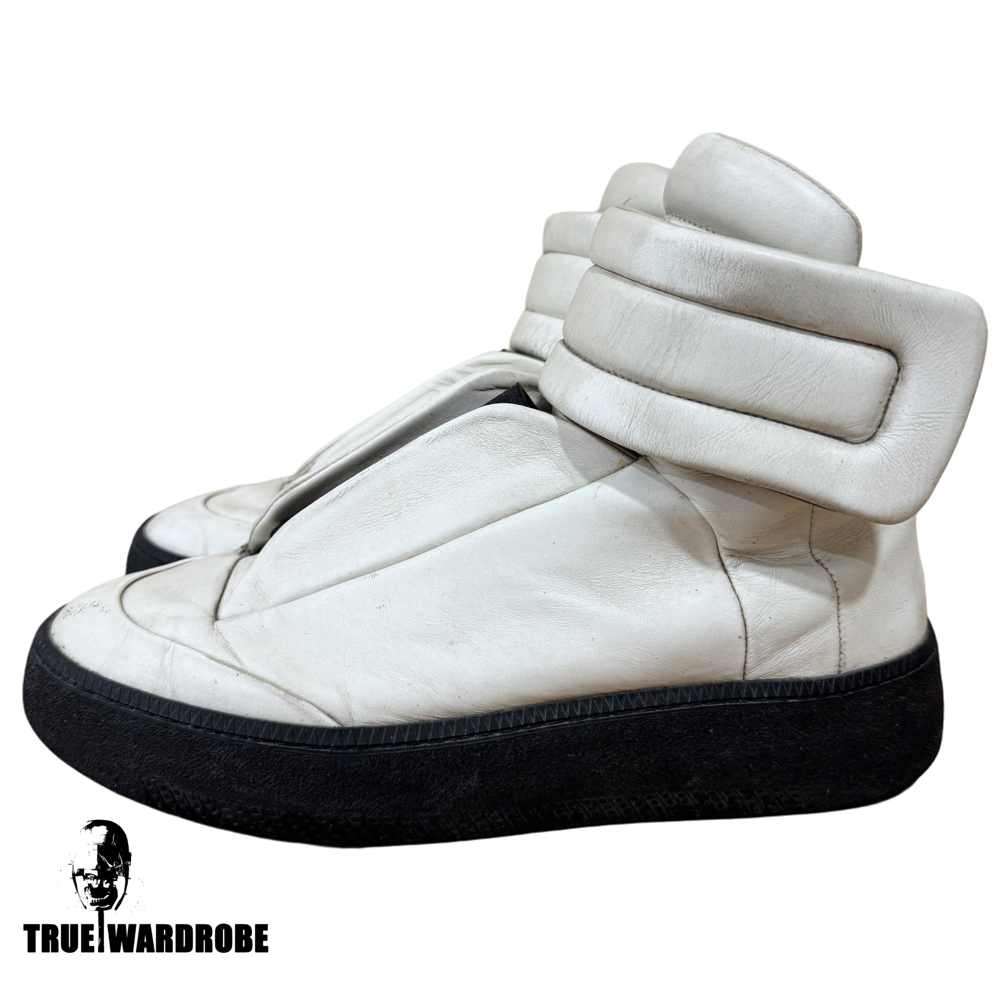 Maison Margiela Future High White High Platform Leather Sneakers