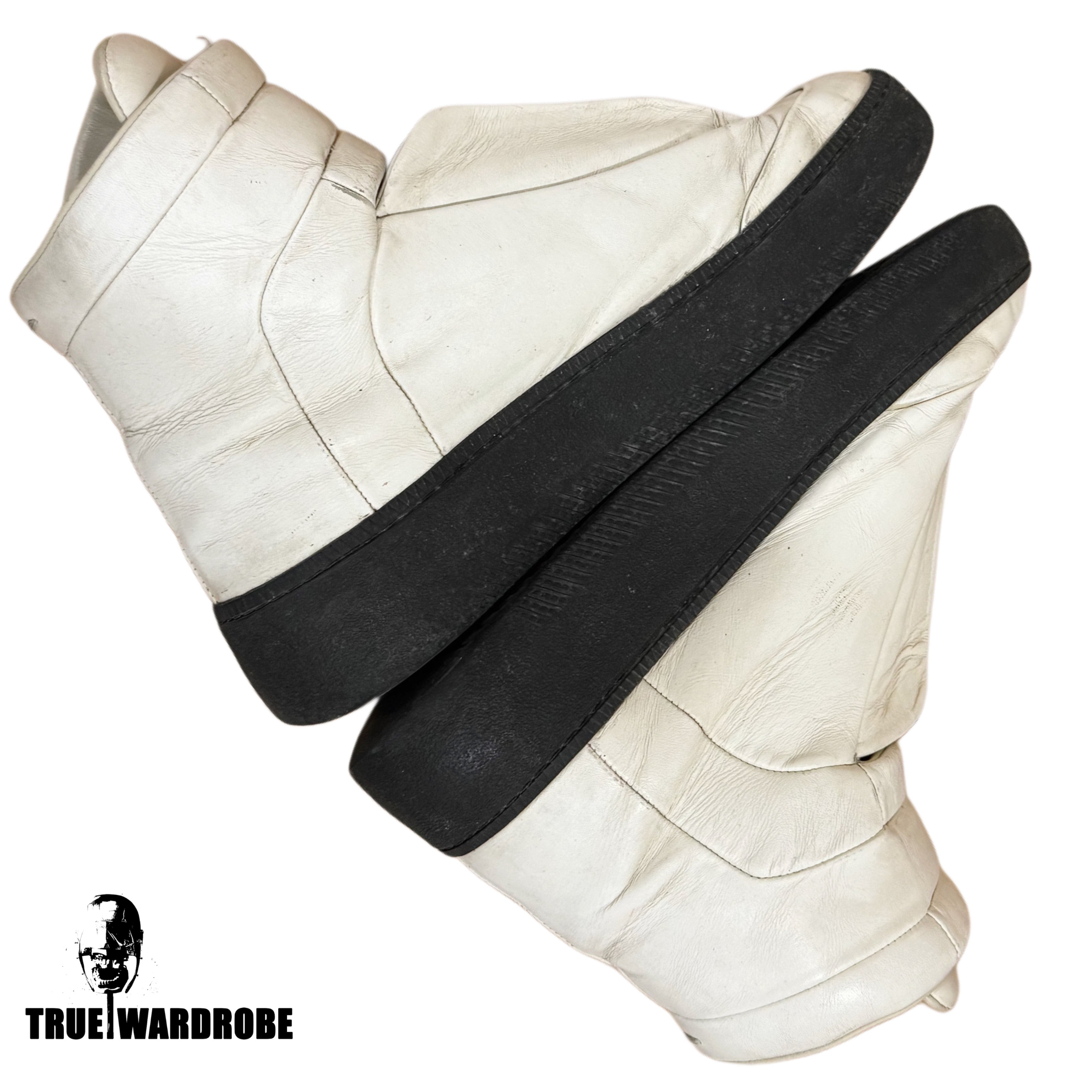 Maison Margiela Future High White High Platform Leather Sneakers