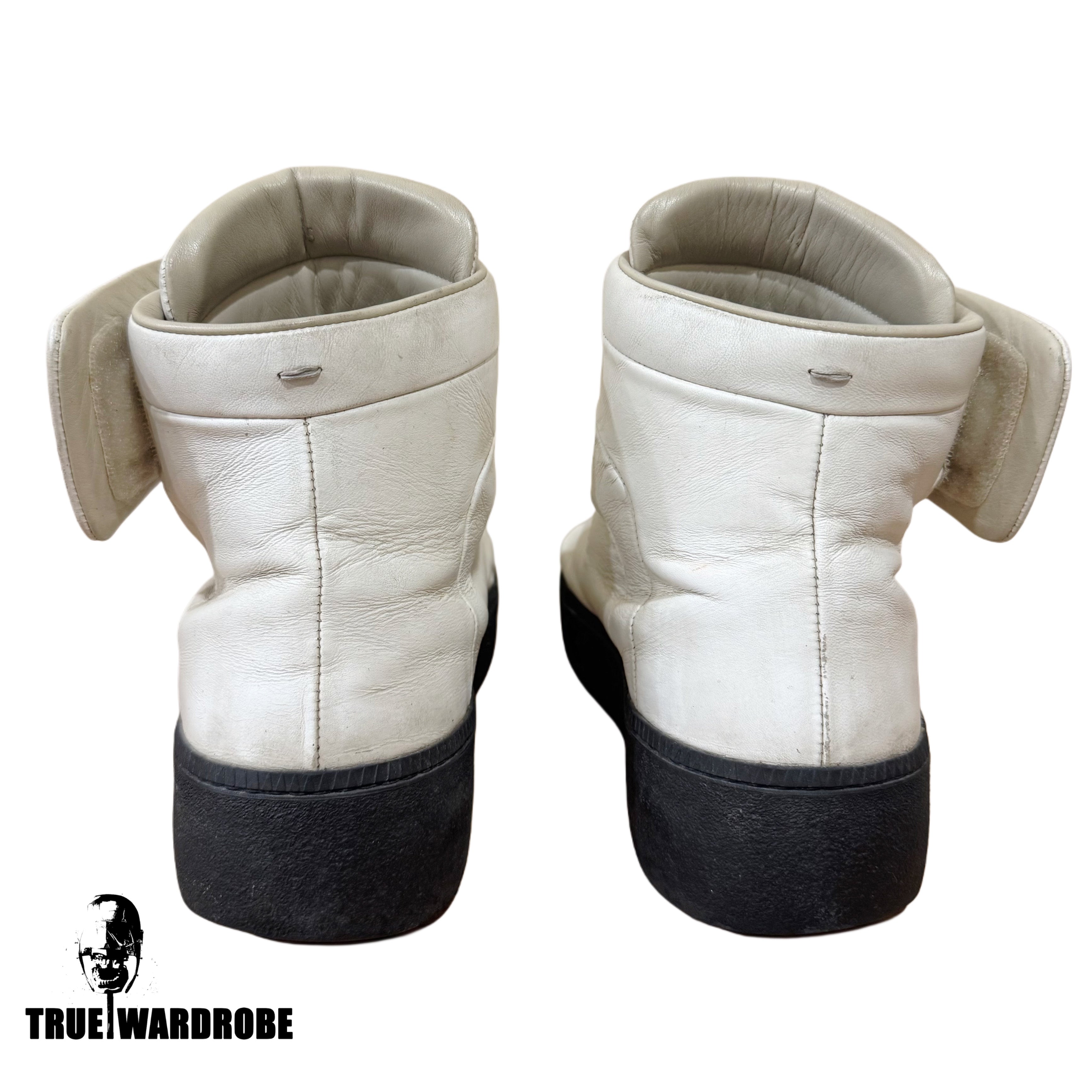 Maison Margiela Future High White High Platform Leather Sneakers