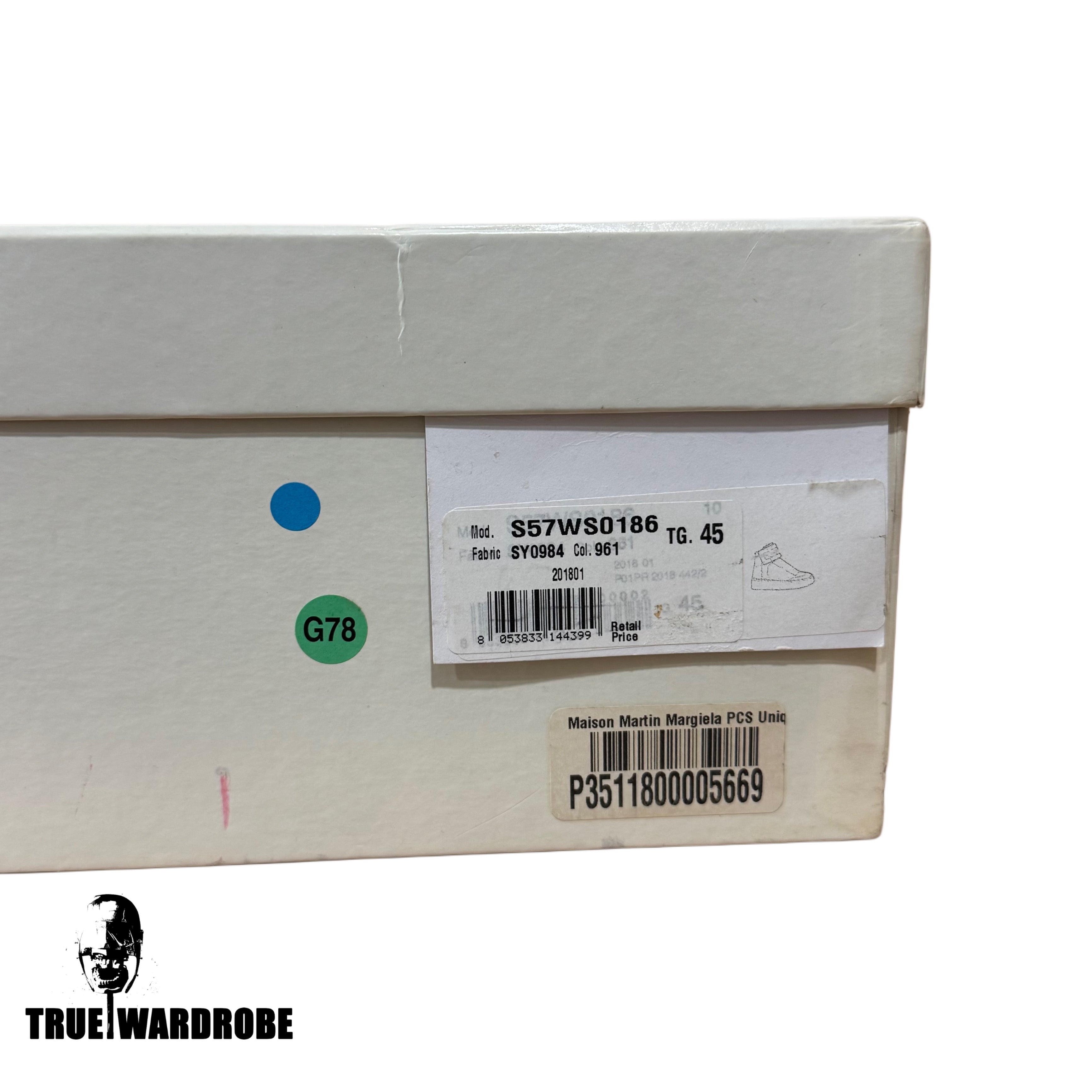 Maison Margiela Future High White High Platform Leather Sneakers