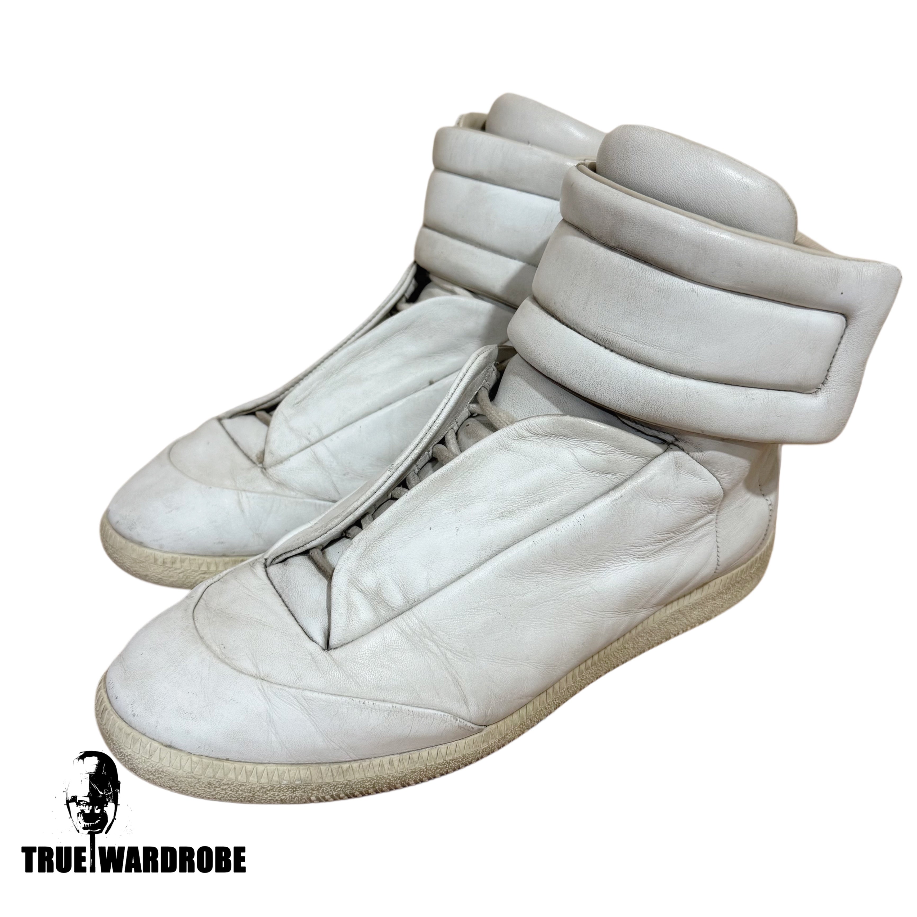 Maison Margiela Future High White Leather Sneakers