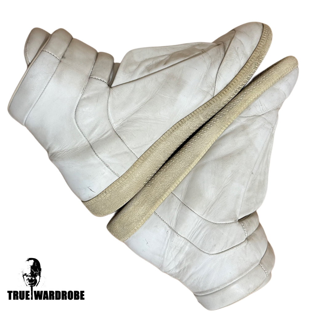 Maison Margiela Future High White Leather Sneakers