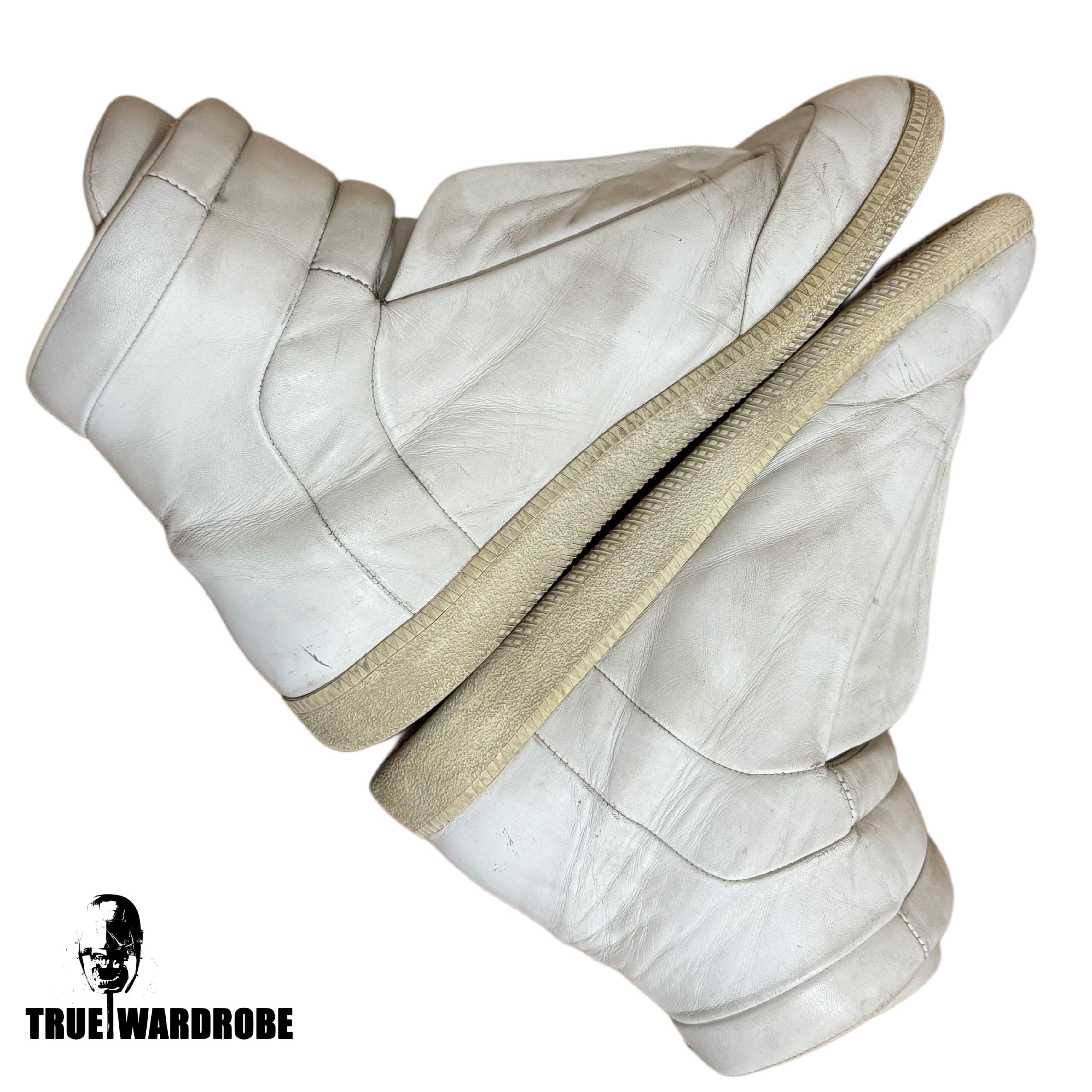 Maison Margiela Future High White Leather Sneakers