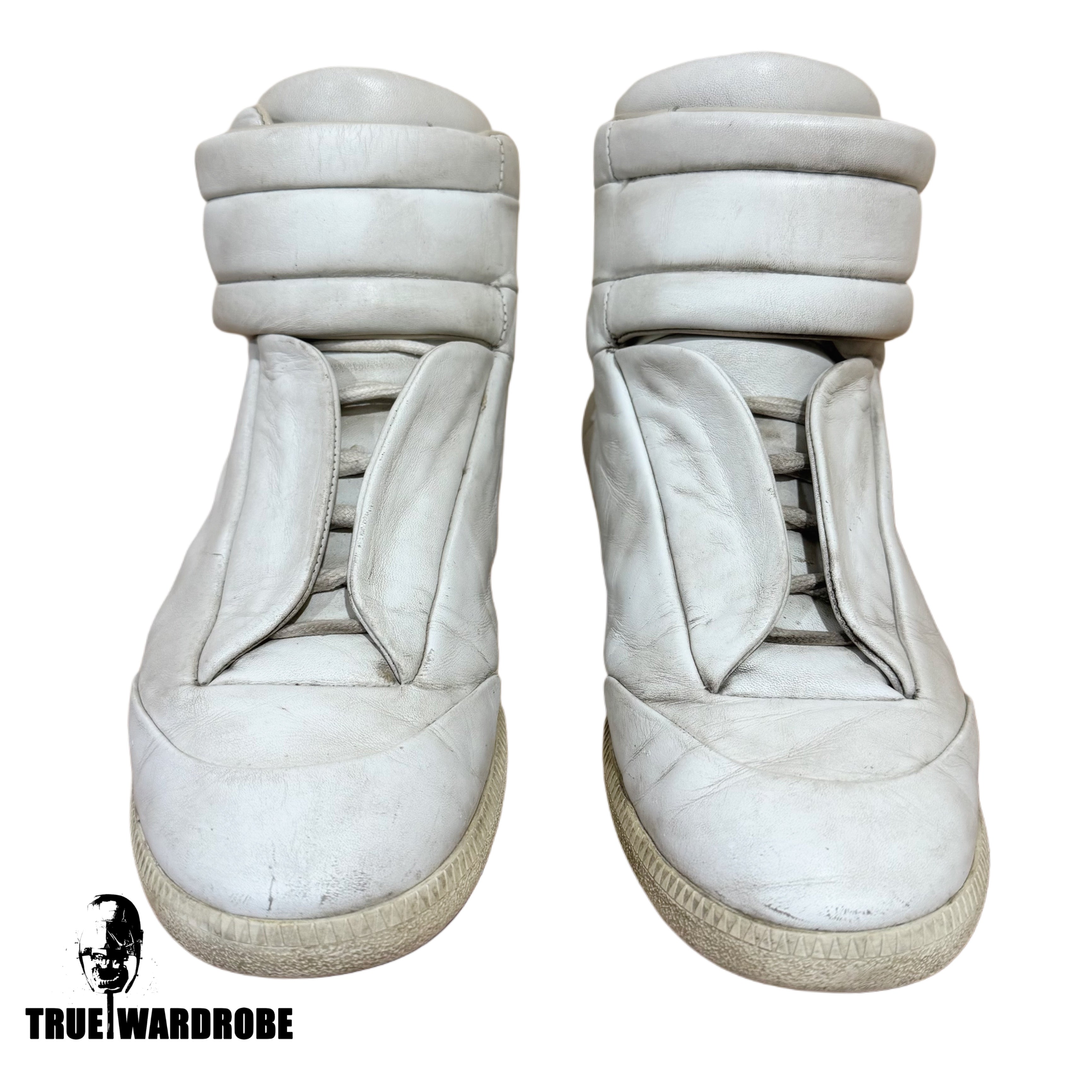 Maison Margiela Future High White Leather Sneakers
