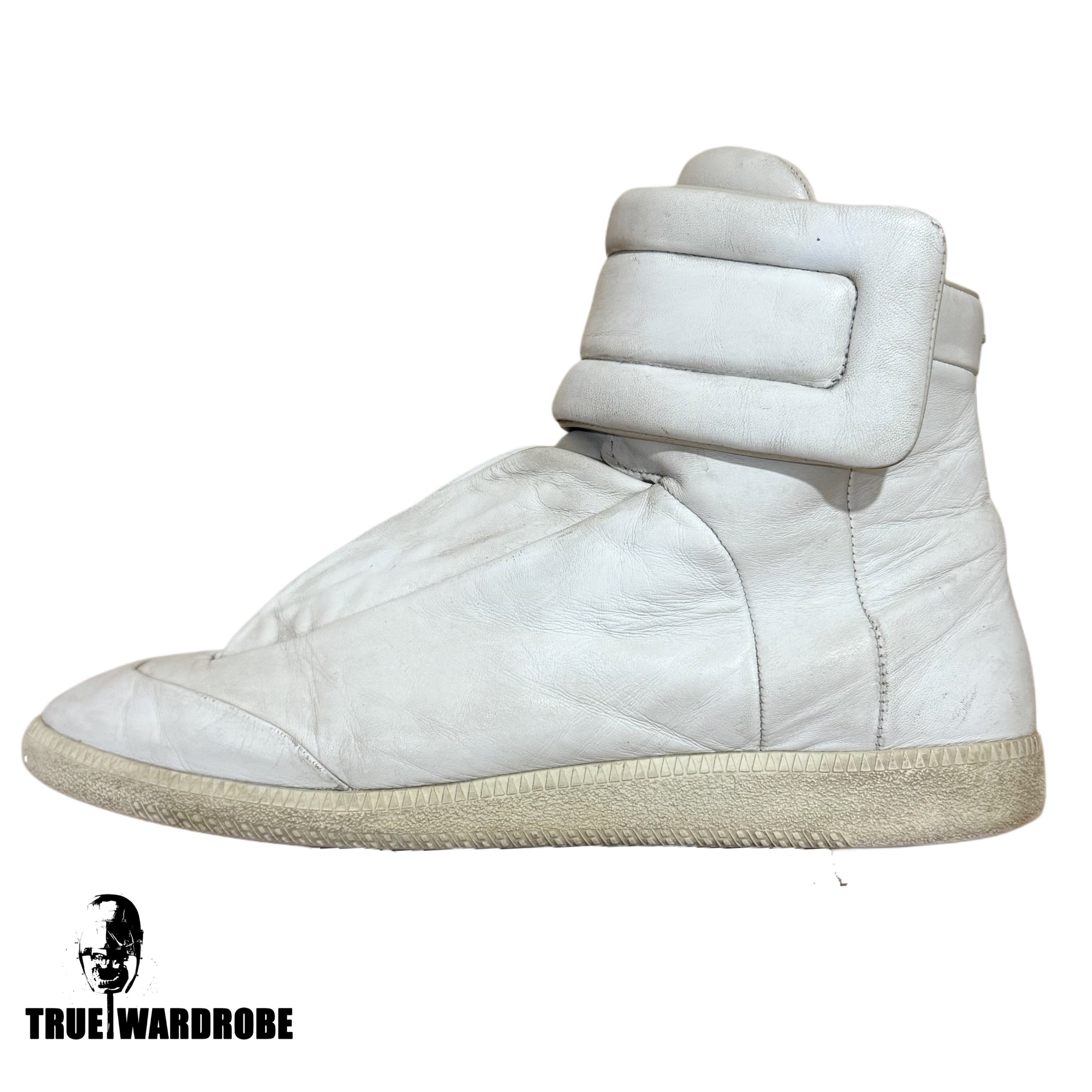 Maison Margiela Future High White Leather Sneakers