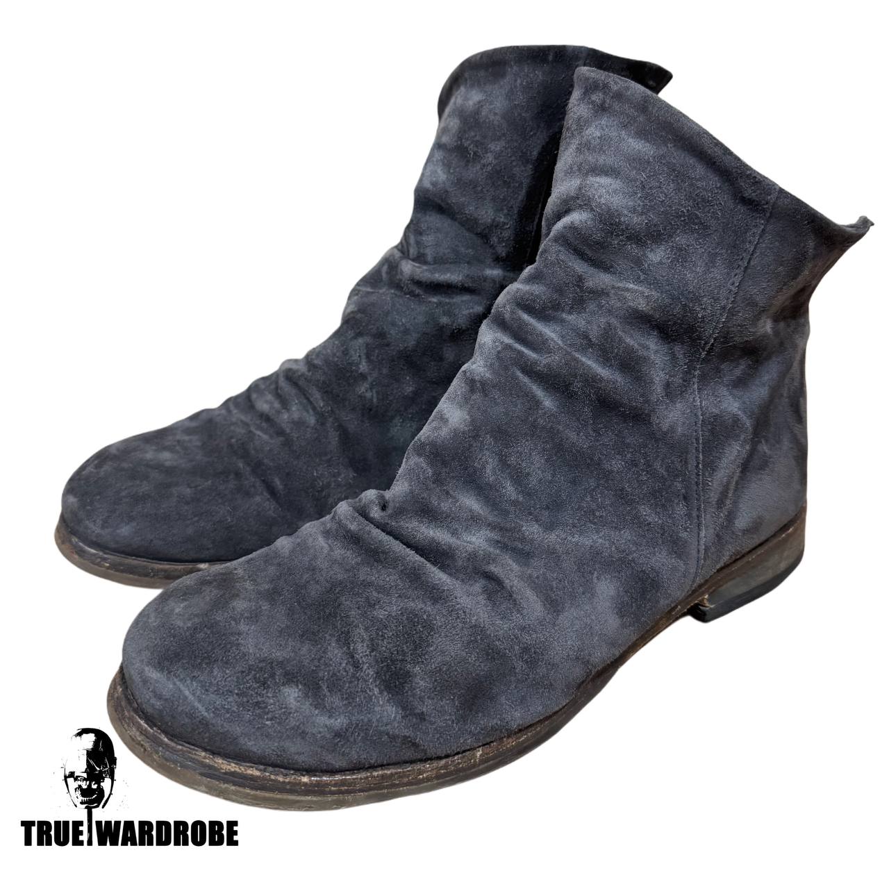 A.S.98 Grey Suede Boots