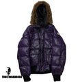 FW08 Moncler Casimir Purple Fur Puffer Jacket