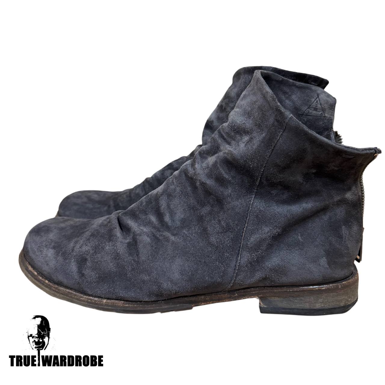 A.S.98 Grey Suede Boots