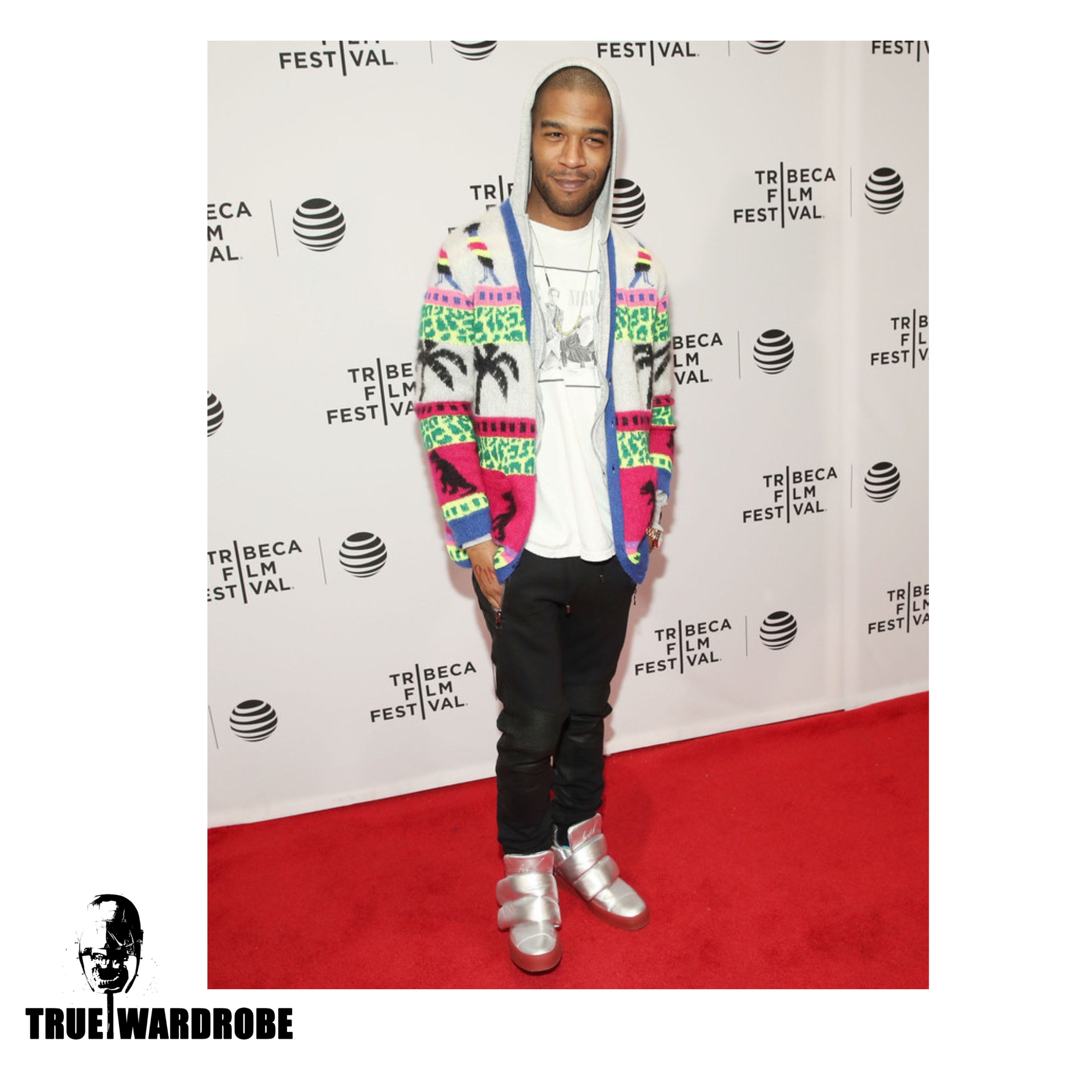 SS15 Giuseppe Zanotti X Kid Cudi Double Velcro Strap Red Leather High Top Sneakers