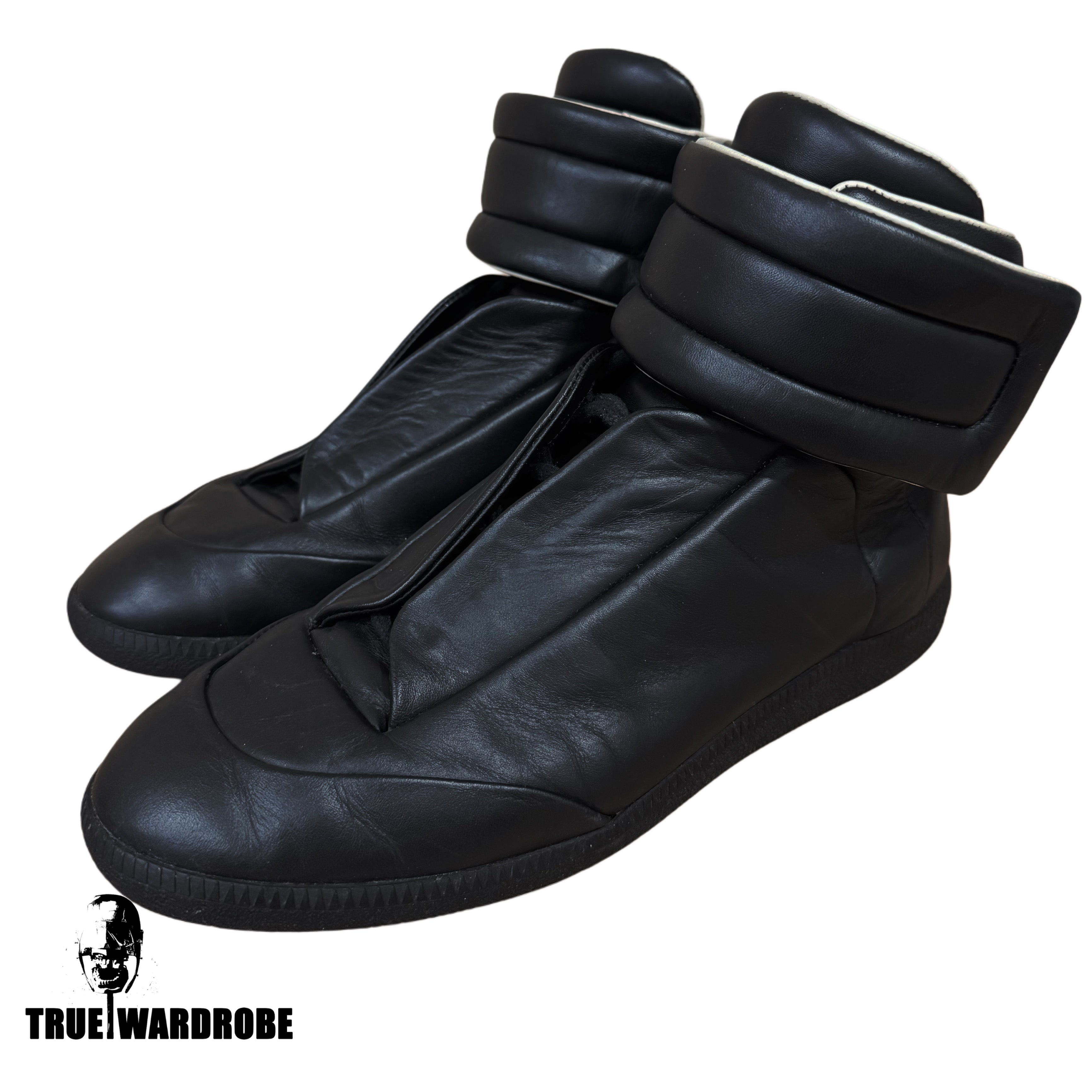 Maison Margiela Future High Black Leather Sneakers