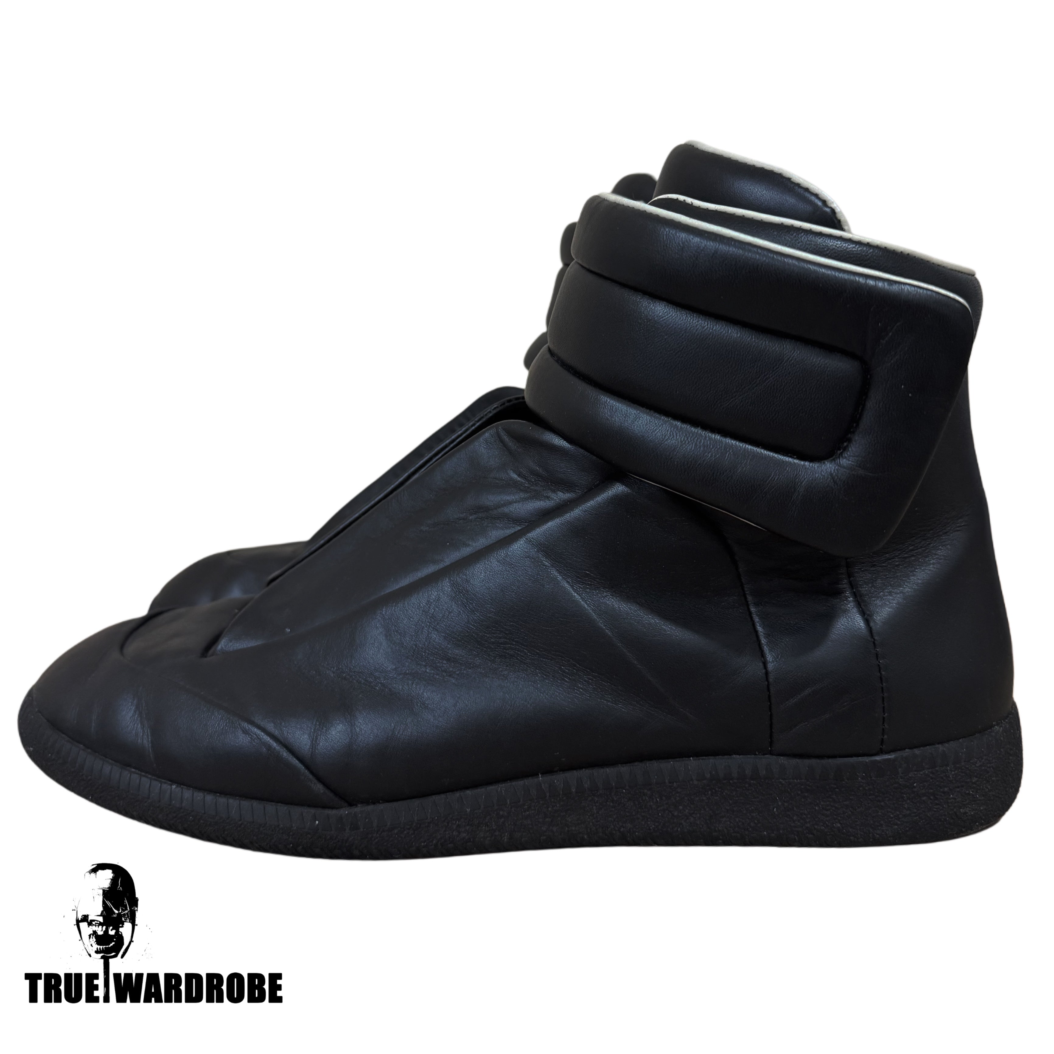 Maison Margiela Future High Black Leather Sneakers